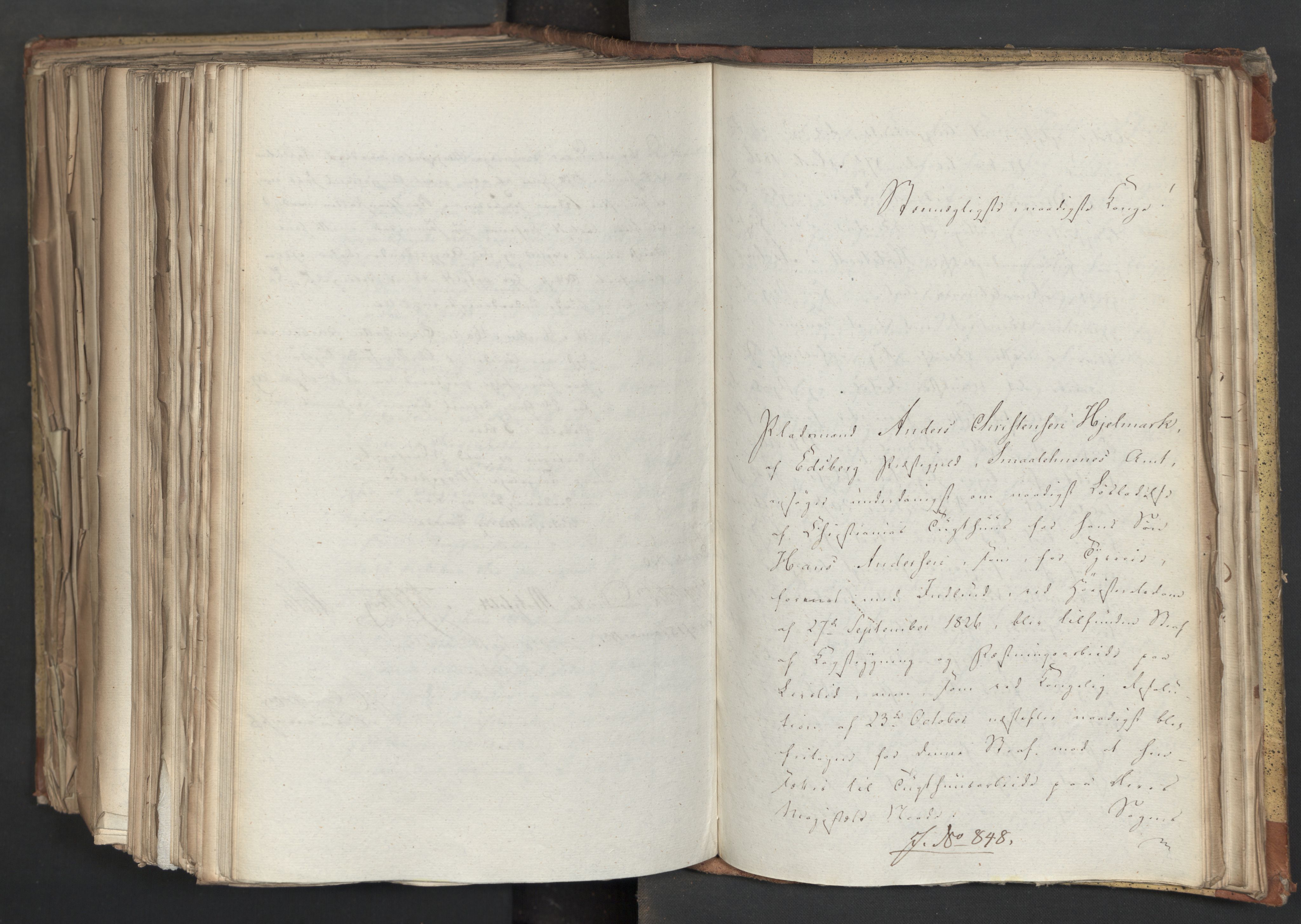 Statsrådsavdelingen i Stockholm, AV/RA-S-1003/D/Da/L0068: Regjeringsinnstillinger nr. 660-876, 1830, p. 698