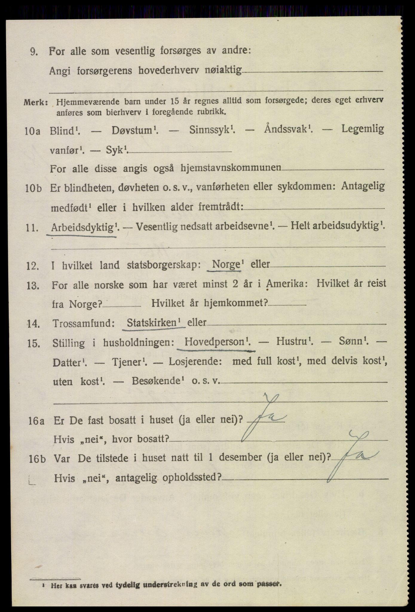 SAH, 1920 census for Trysil, 1920, p. 12608