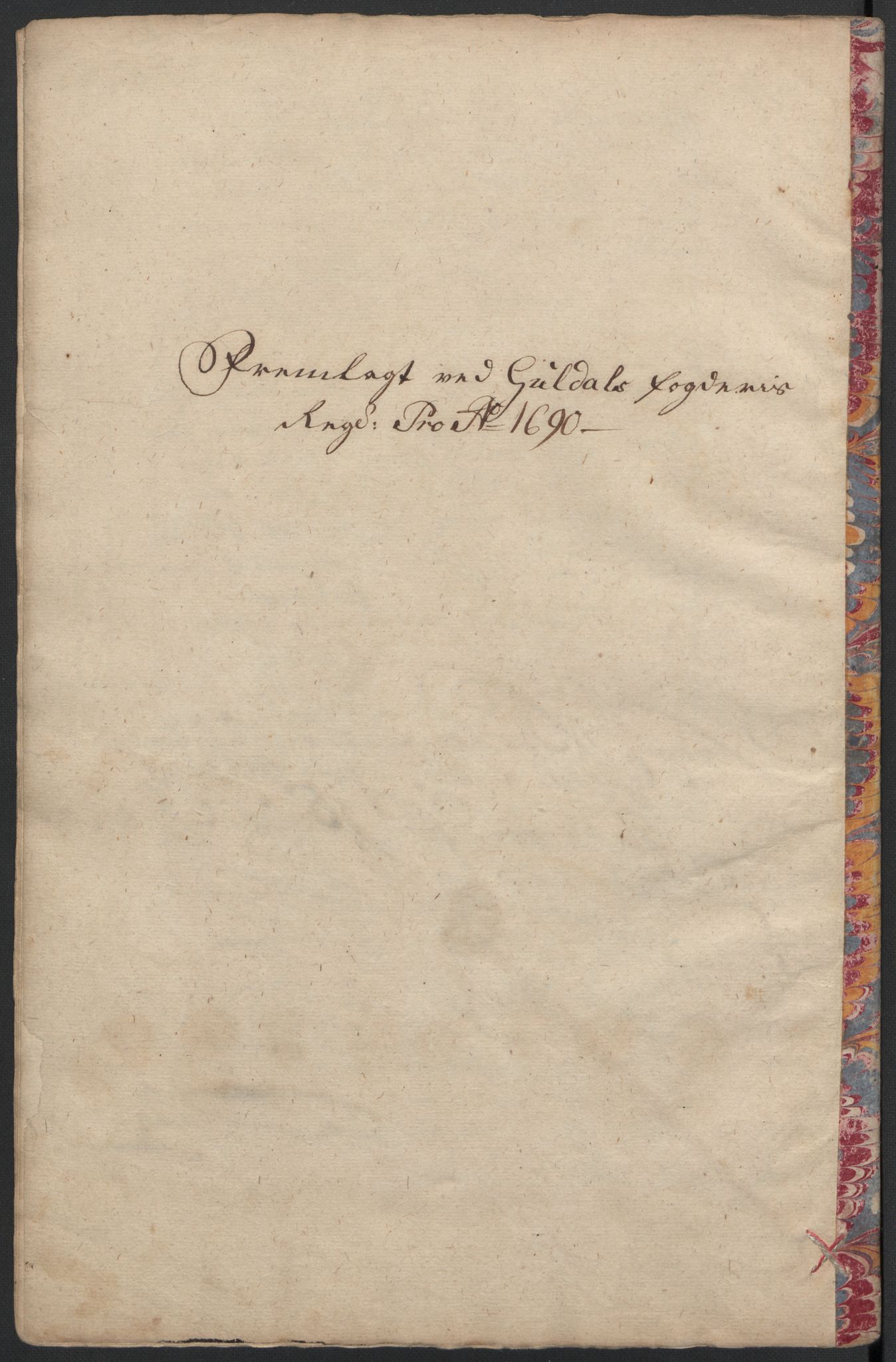 Rentekammeret inntil 1814, Reviderte regnskaper, Fogderegnskap, AV/RA-EA-4092/R59/L3940: Fogderegnskap Gauldal, 1689-1690, p. 245