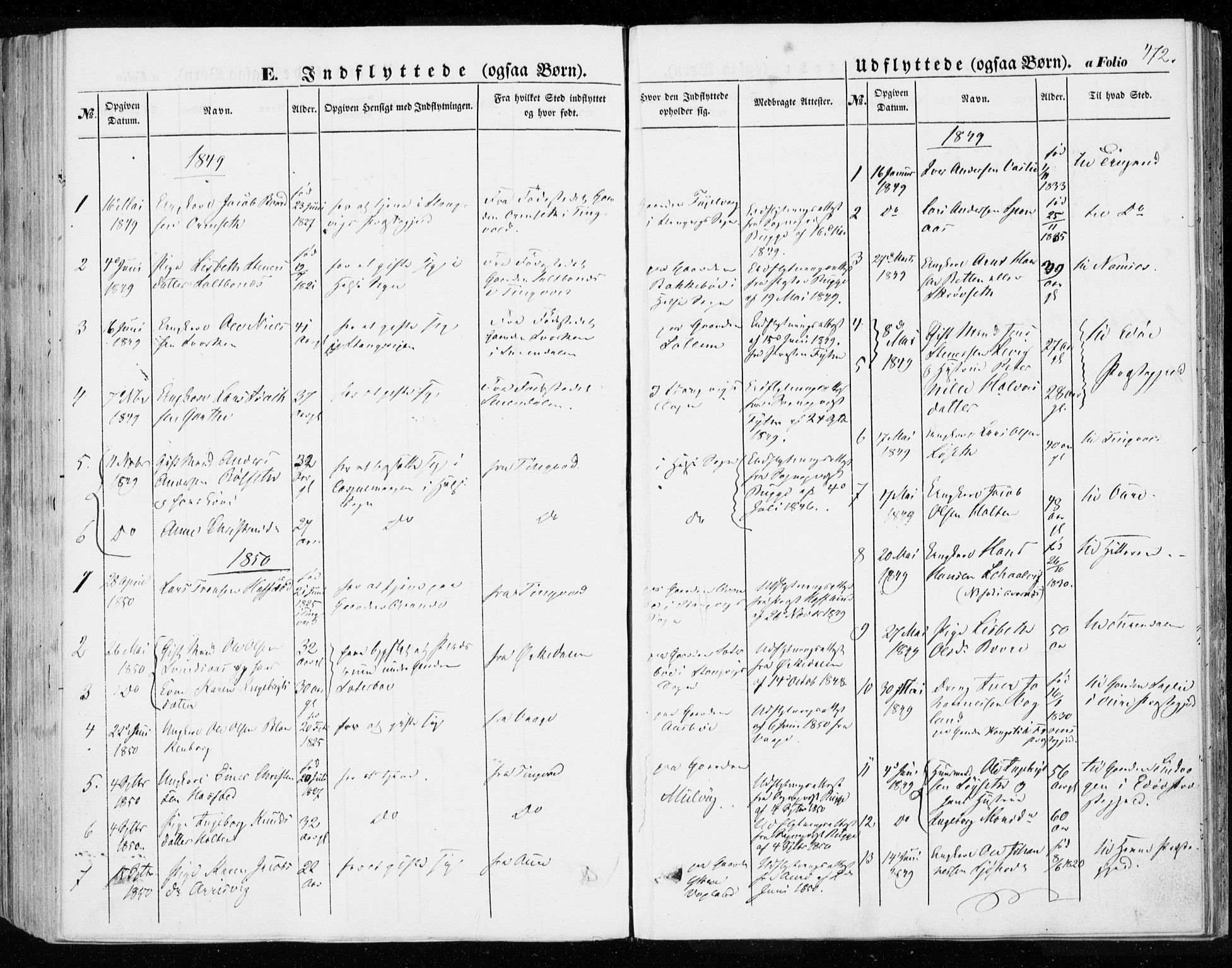 Ministerialprotokoller, klokkerbøker og fødselsregistre - Møre og Romsdal, SAT/A-1454/592/L1026: Parish register (official) no. 592A04, 1849-1867, p. 472