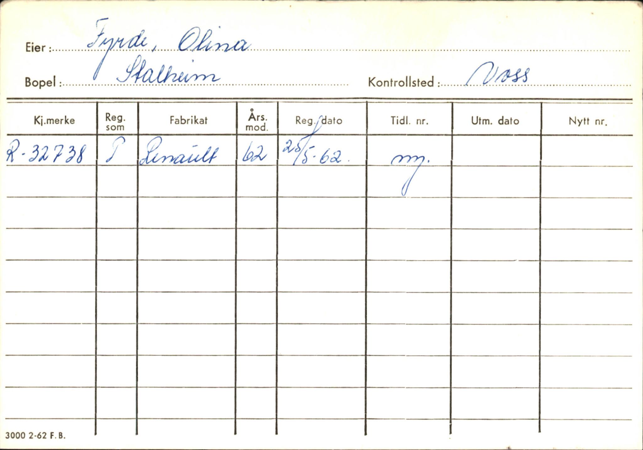 Statens vegvesen, Hordaland vegkontor, AV/SAB-A-5201/2/Ha/L0015: R-eierkort F-G, 1920-1971, p. 127