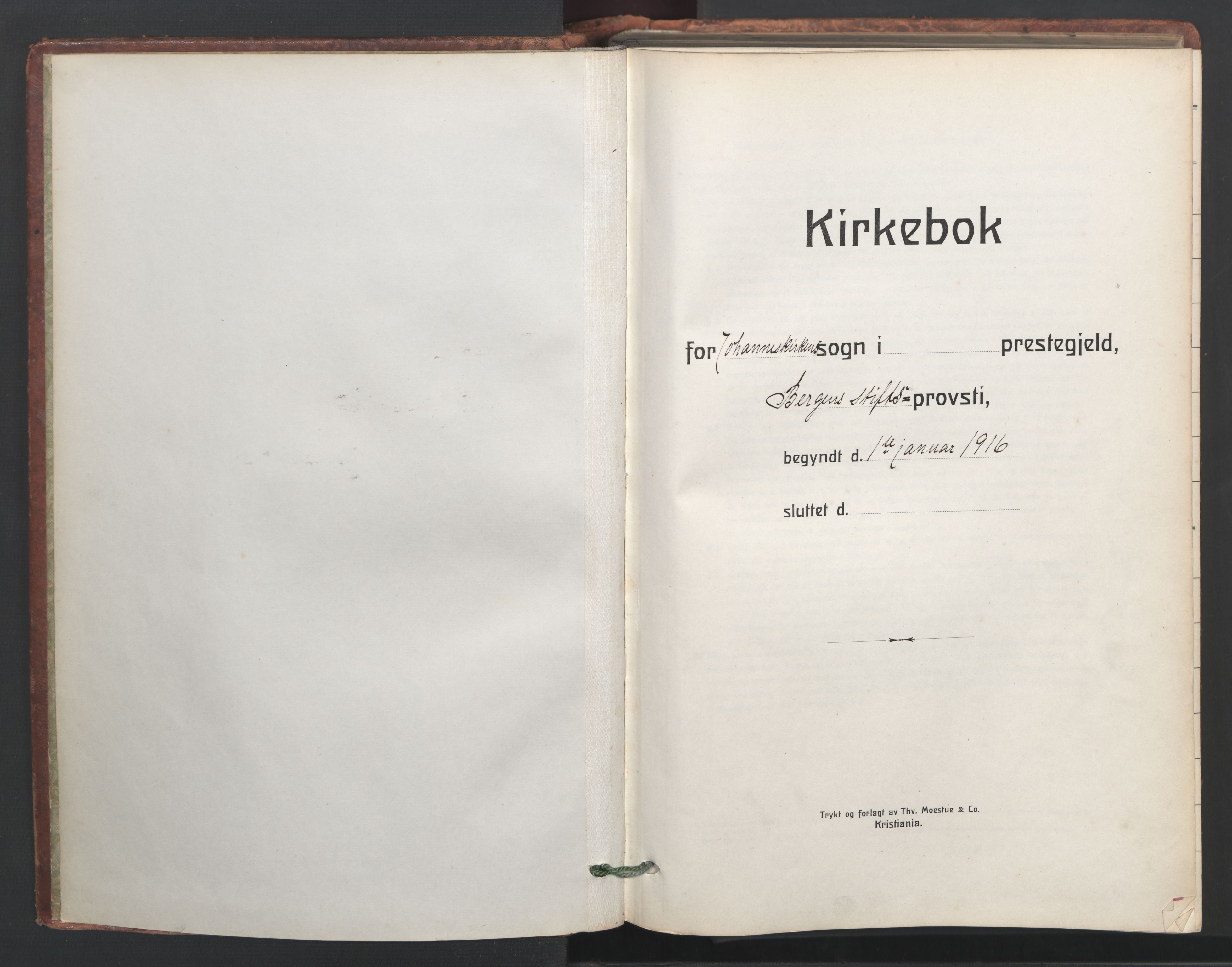 Johanneskirken sokneprestembete, SAB/A-76001/H/Hab: Parish register (copy) no. D 2, 1916-1950