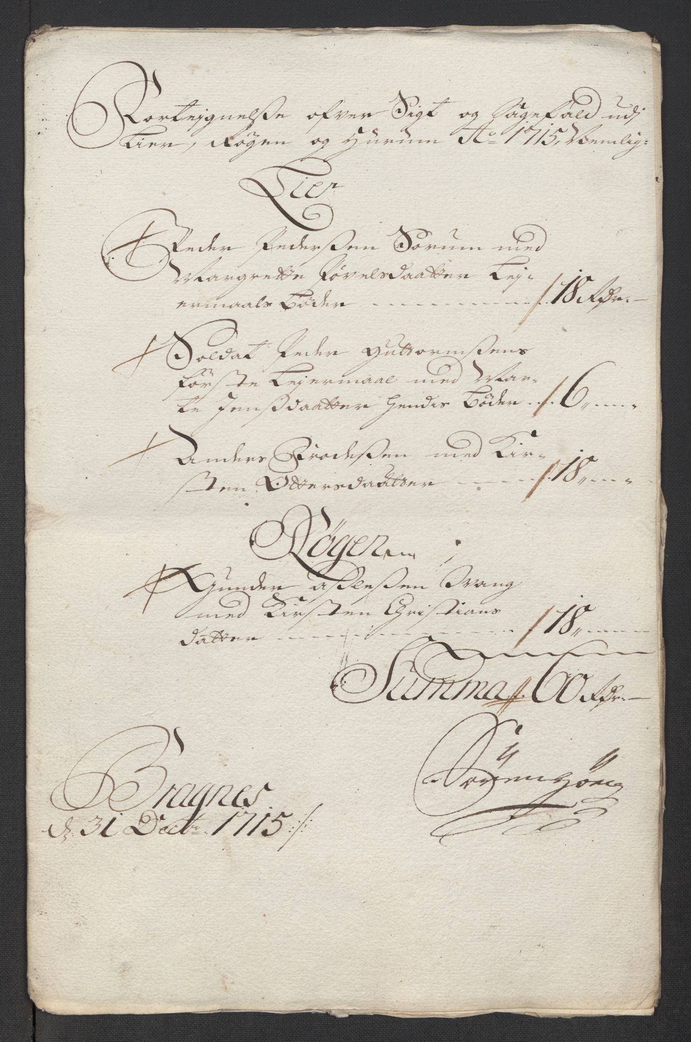 Rentekammeret inntil 1814, Reviderte regnskaper, Fogderegnskap, RA/EA-4092/R31/L1710: Fogderegnskap Hurum, Røyken, Eiker, Lier og Buskerud, 1715-1716, p. 102