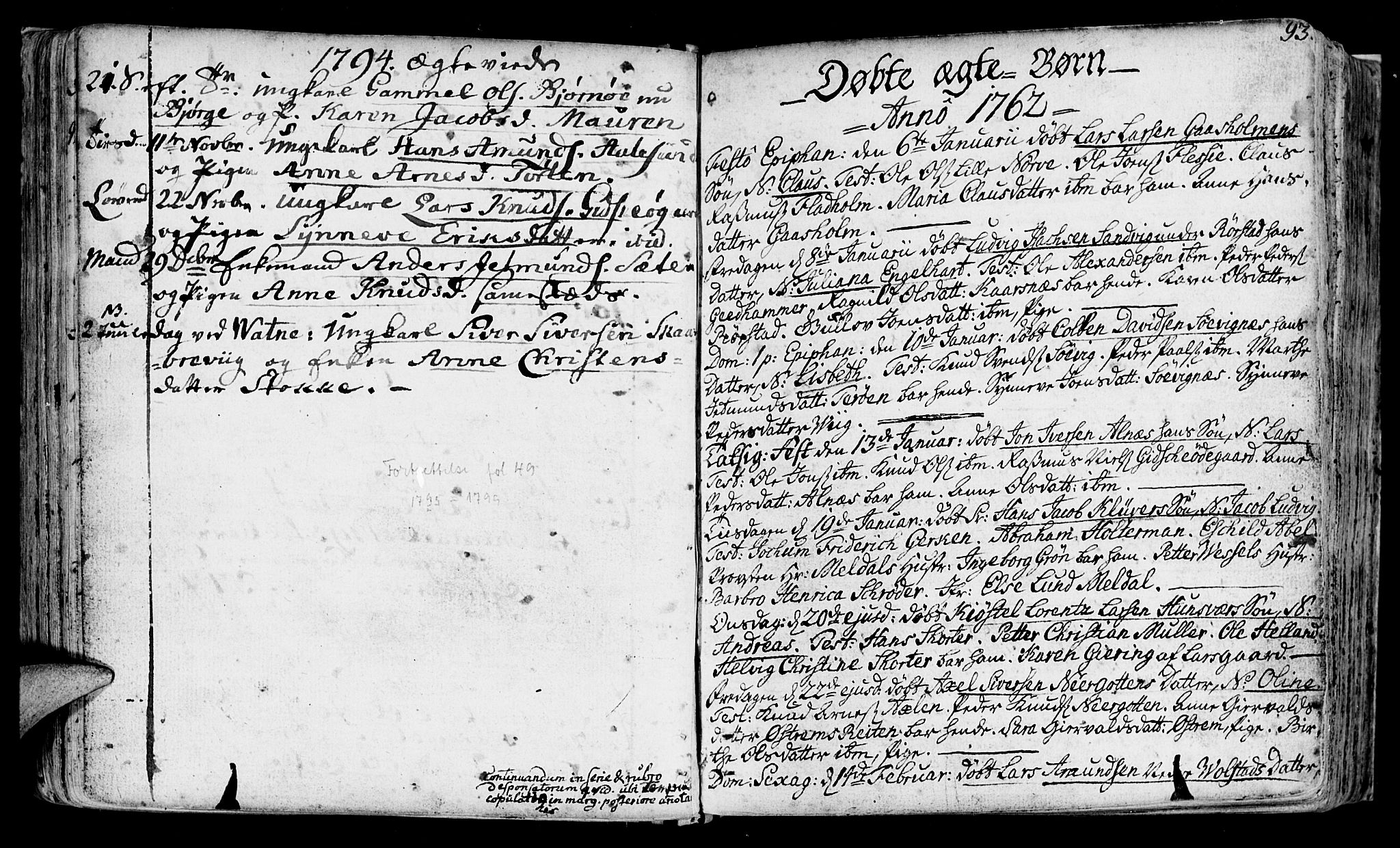 Ministerialprotokoller, klokkerbøker og fødselsregistre - Møre og Romsdal, AV/SAT-A-1454/528/L0392: Parish register (official) no. 528A03, 1762-1800, p. 94