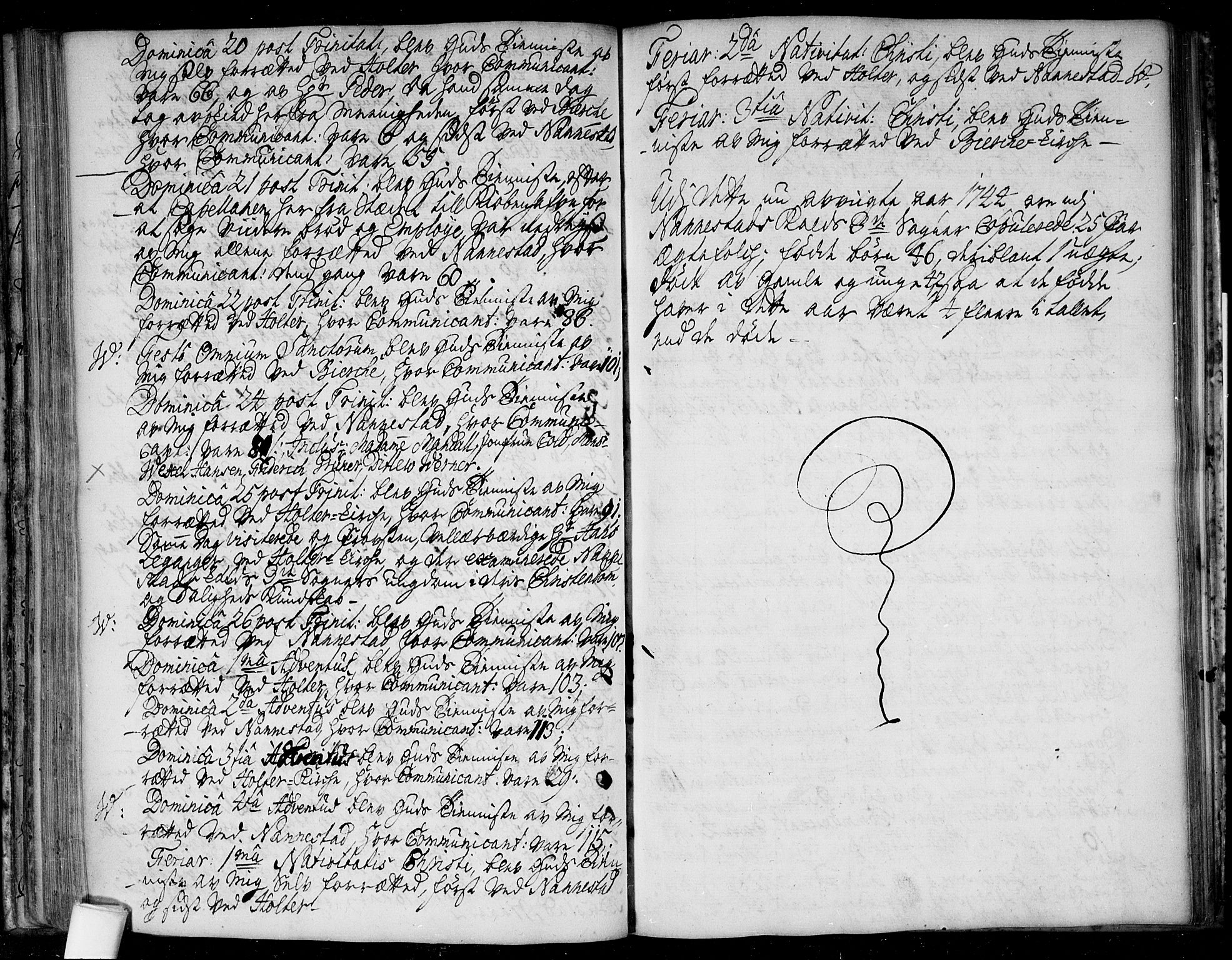 Nannestad prestekontor Kirkebøker, AV/SAO-A-10414a/F/Fa/L0004: Parish register (official) no. I 4, 1716-1753