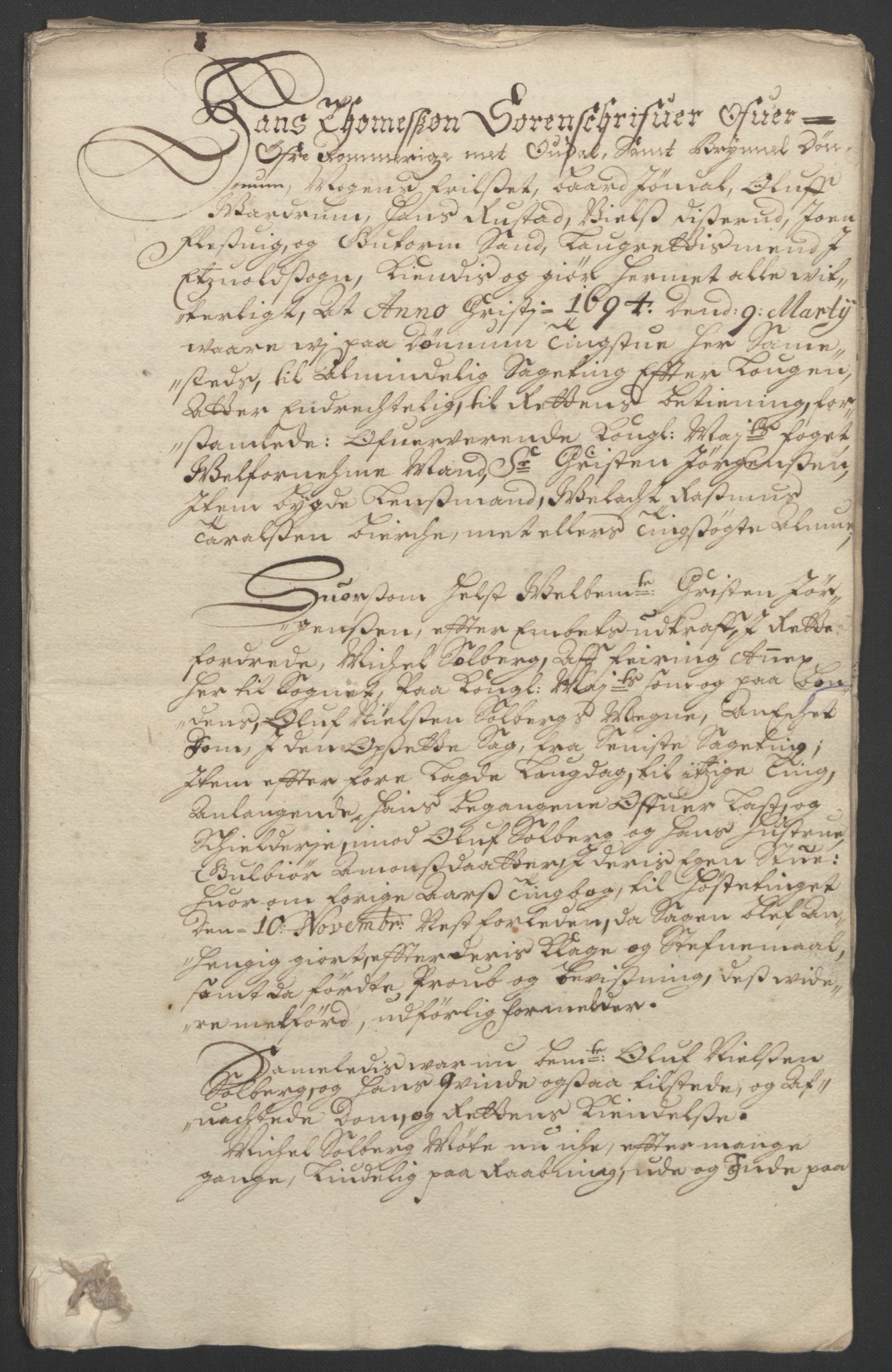 Rentekammeret inntil 1814, Reviderte regnskaper, Fogderegnskap, AV/RA-EA-4092/R12/L0706: Fogderegnskap Øvre Romerike, 1694, p. 64