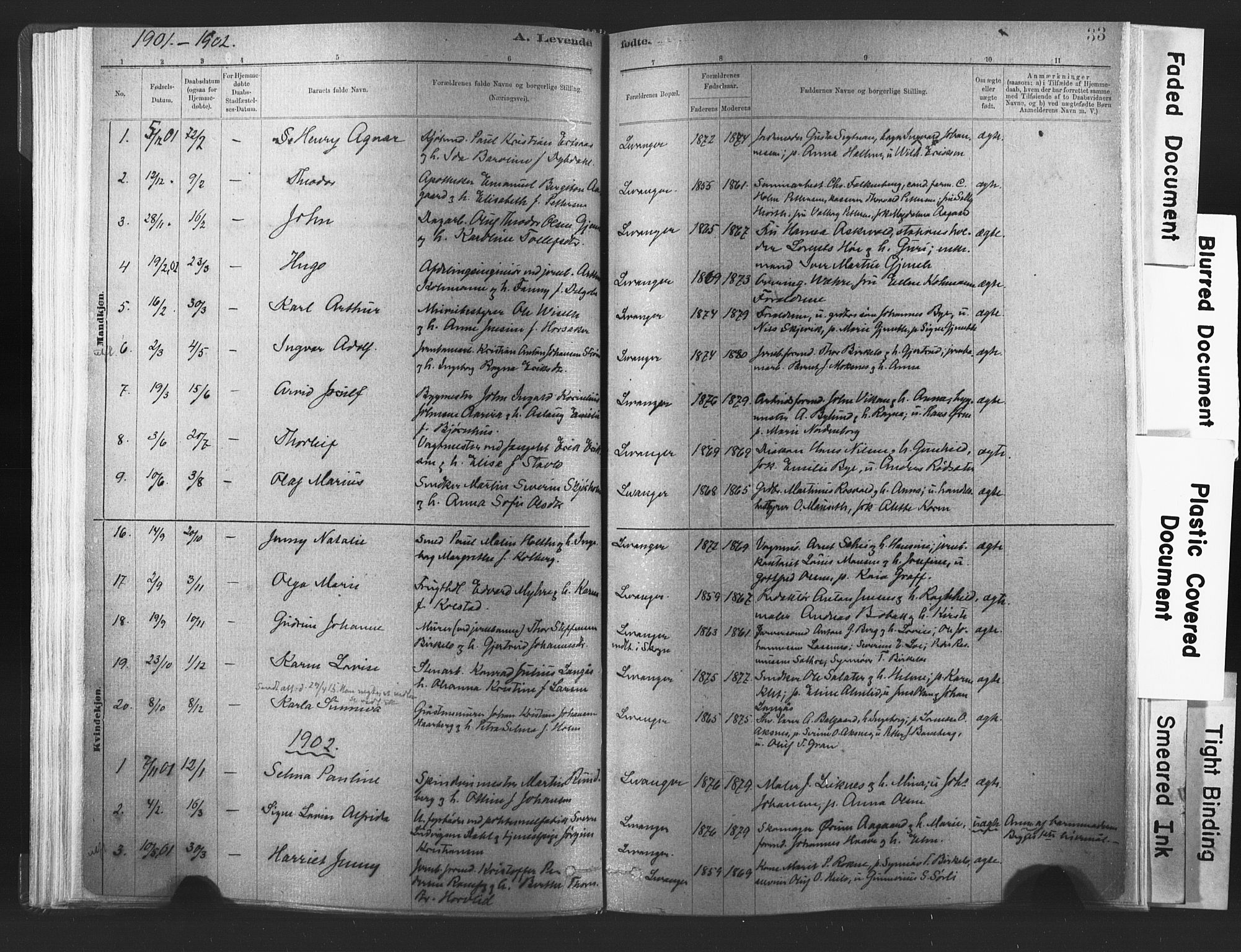 Ministerialprotokoller, klokkerbøker og fødselsregistre - Nord-Trøndelag, SAT/A-1458/720/L0189: Parish register (official) no. 720A05, 1880-1911, p. 33