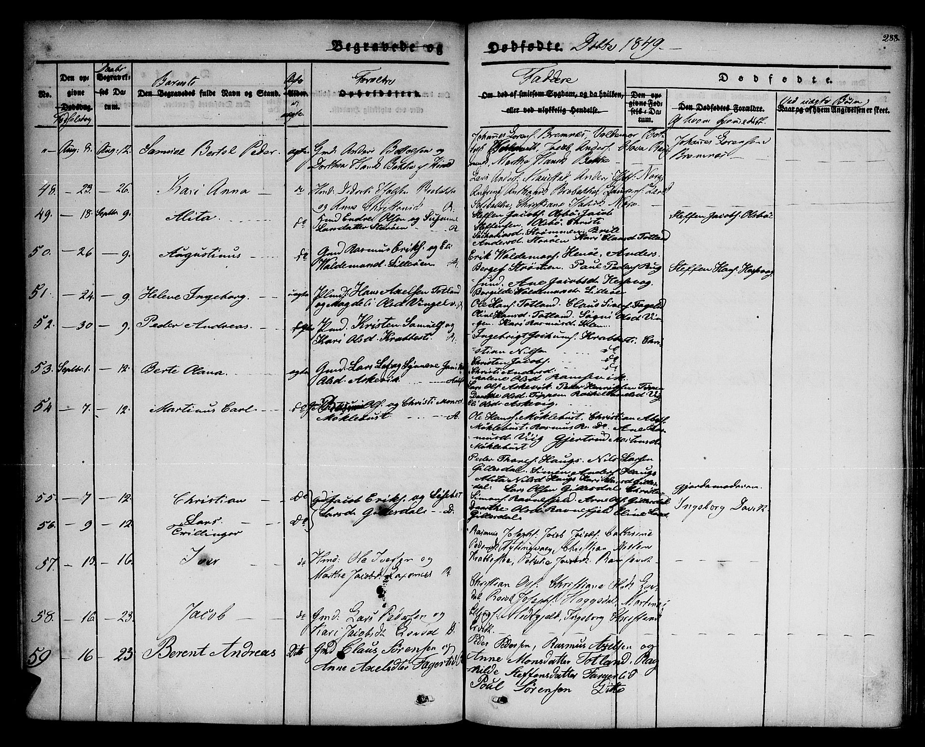 Davik sokneprestembete, AV/SAB-A-79701/H/Haa/Haaa/L0004: Parish register (official) no. A 4, 1830-1849, p. 288