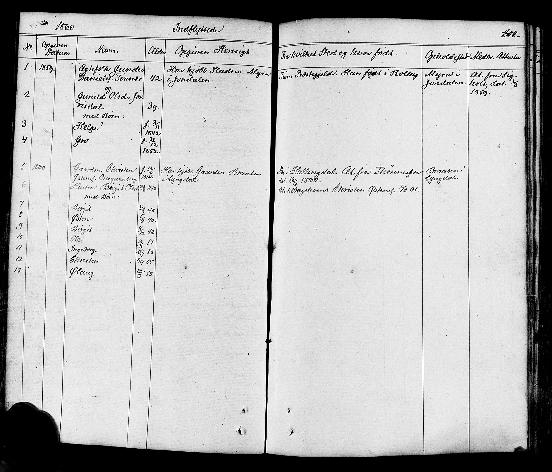 Flesberg kirkebøker, SAKO/A-18/F/Fa/L0006: Parish register (official) no. I 6, 1834-1860, p. 204