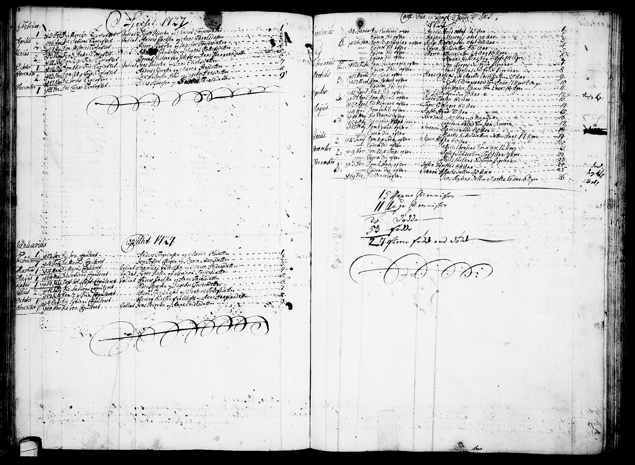 Sauherad kirkebøker, AV/SAKO-A-298/F/Fa/L0003: Parish register (official) no. I 3, 1722-1766, p. 24-25