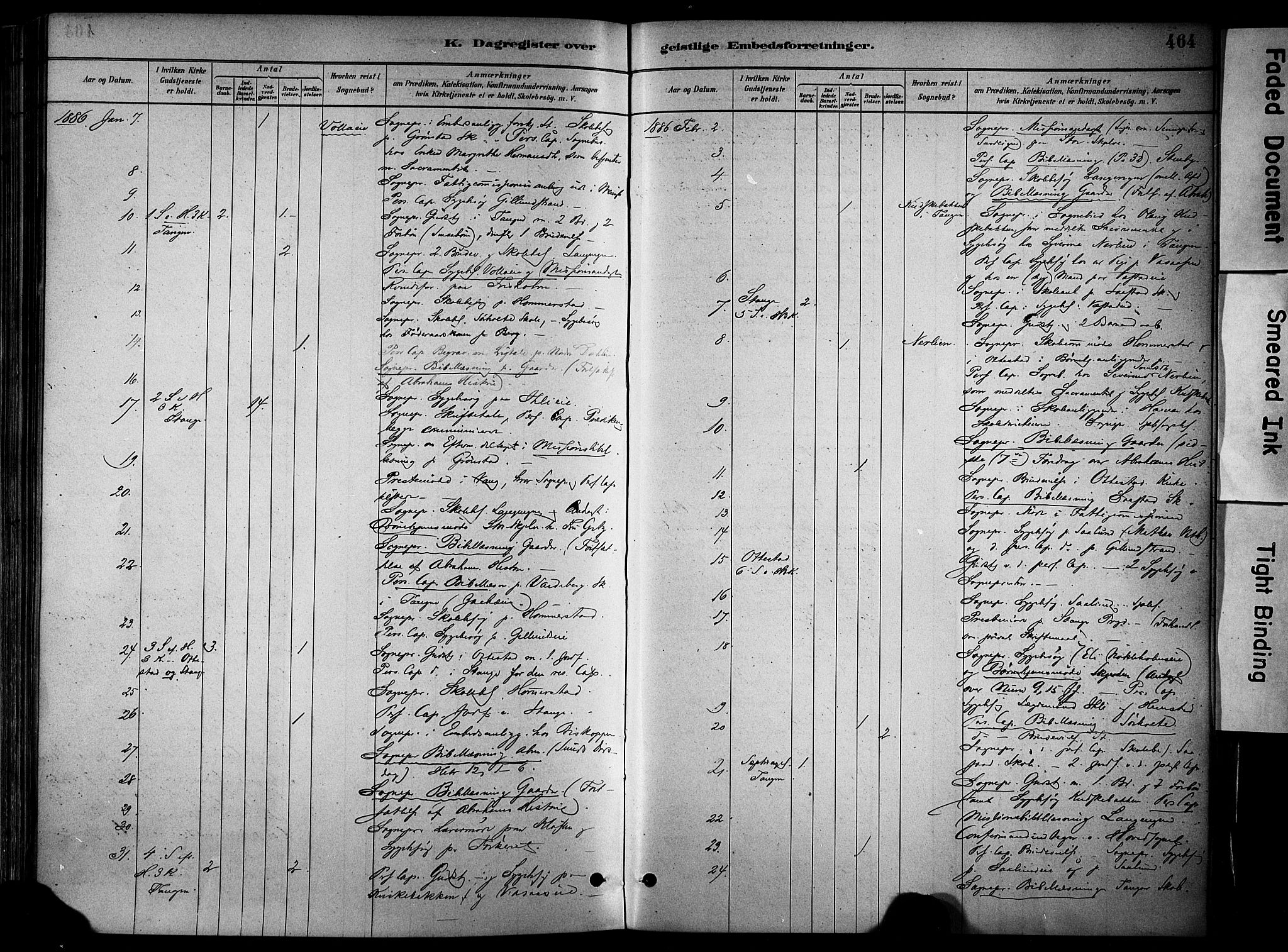 Stange prestekontor, AV/SAH-PREST-002/K/L0017: Parish register (official) no. 17, 1880-1893, p. 464