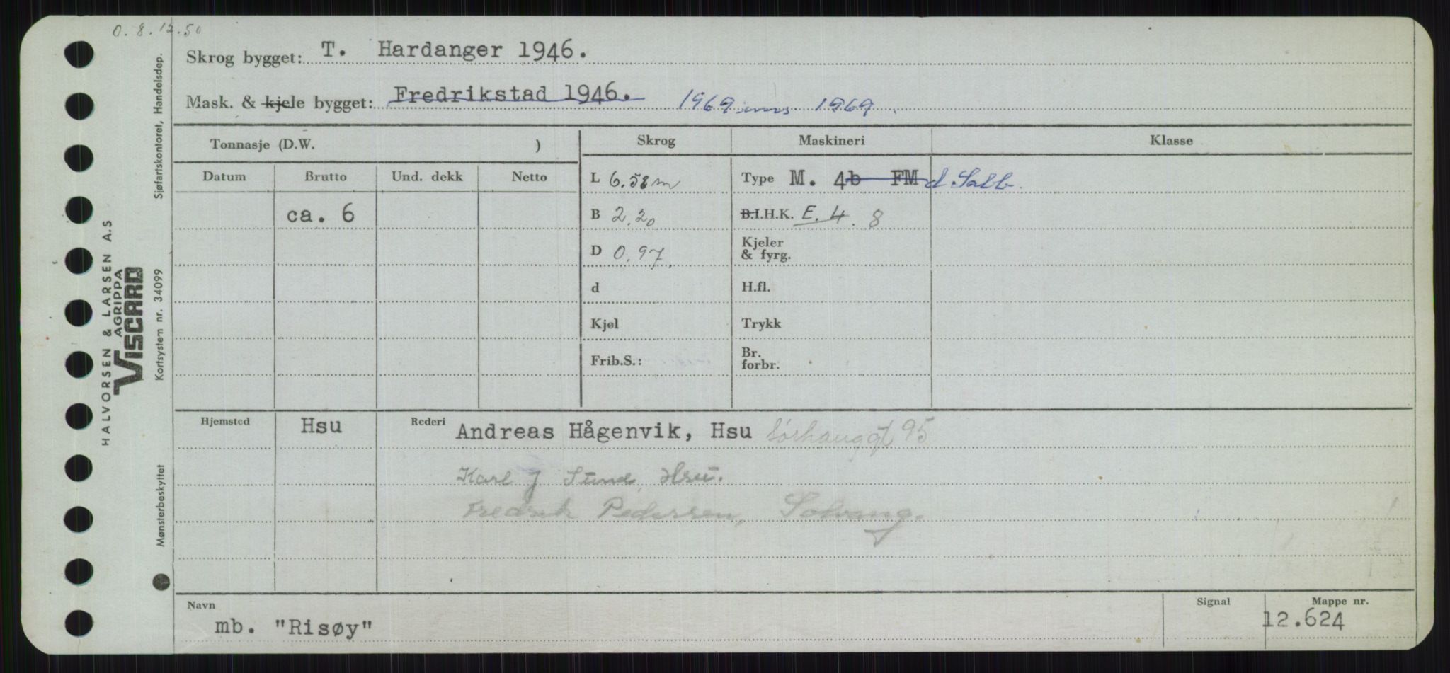 Sjøfartsdirektoratet med forløpere, Skipsmålingen, RA/S-1627/H/Ha/L0004/0002: Fartøy, Mas-R / Fartøy, Odin-R, p. 739