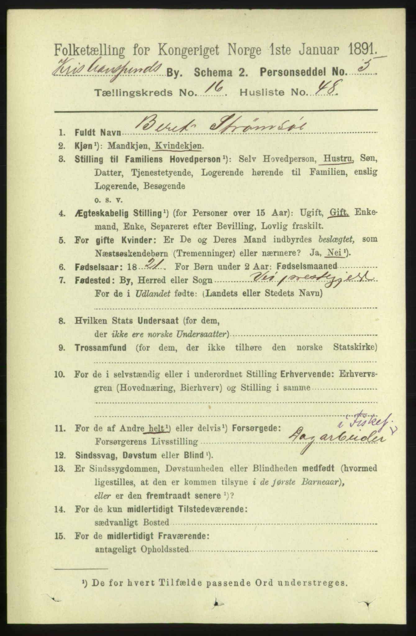 RA, 1891 census for 1503 Kristiansund, 1891, p. 11646