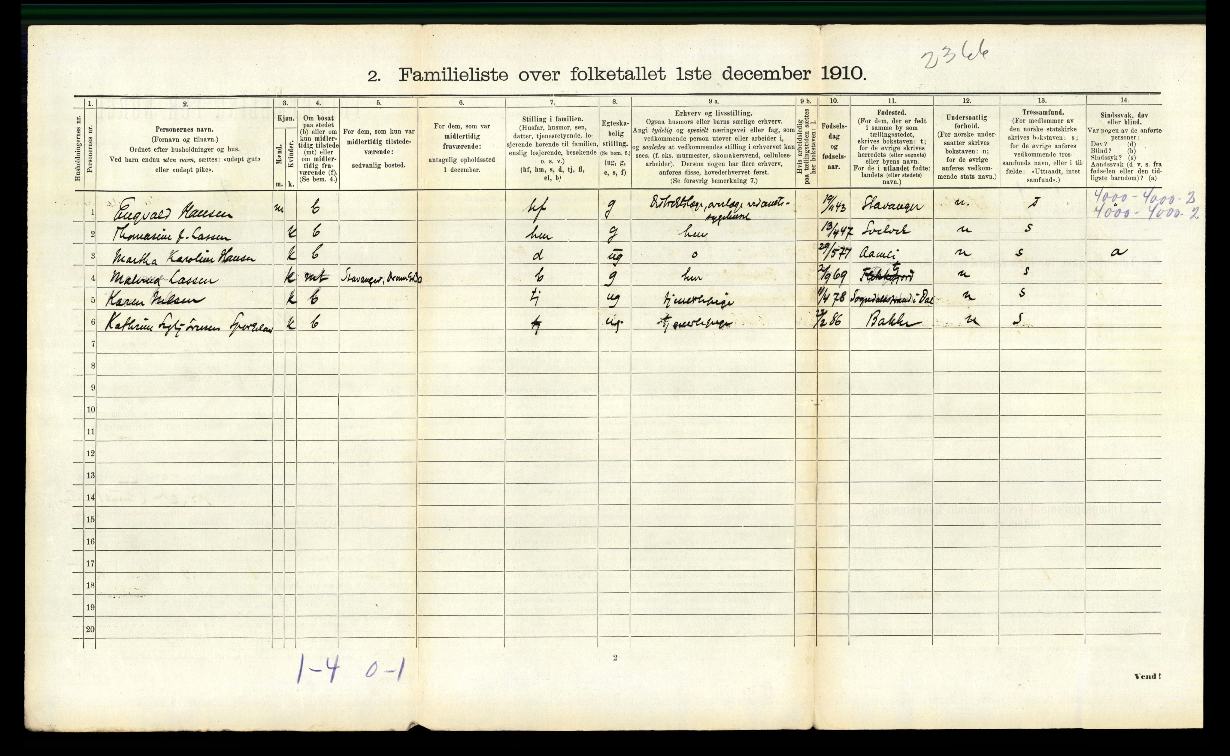 RA, 1910 census for Flekkefjord, 1910, p. 1575