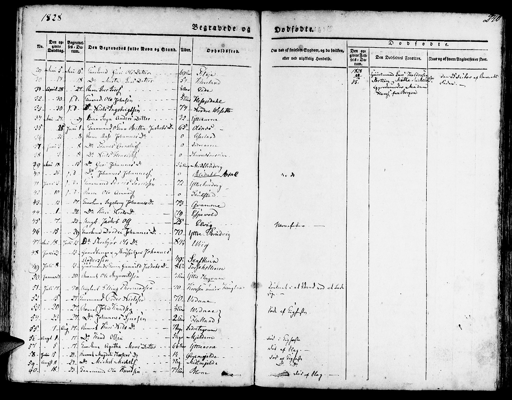 Haus sokneprestembete, SAB/A-75601/H/Haa: Parish register (official) no. A 14, 1827-1838, p. 240