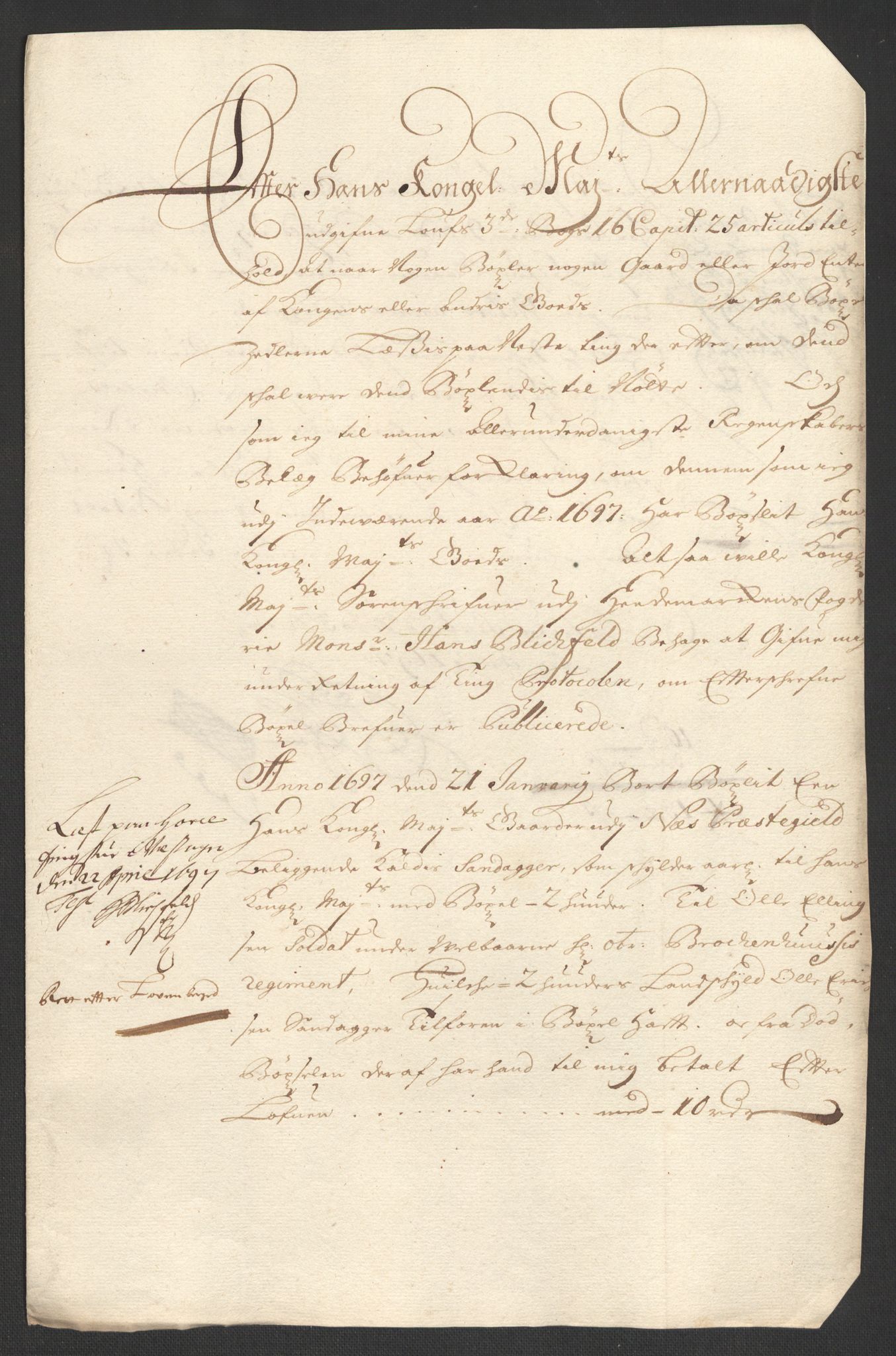 Rentekammeret inntil 1814, Reviderte regnskaper, Fogderegnskap, AV/RA-EA-4092/R16/L1037: Fogderegnskap Hedmark, 1697-1698, p. 71