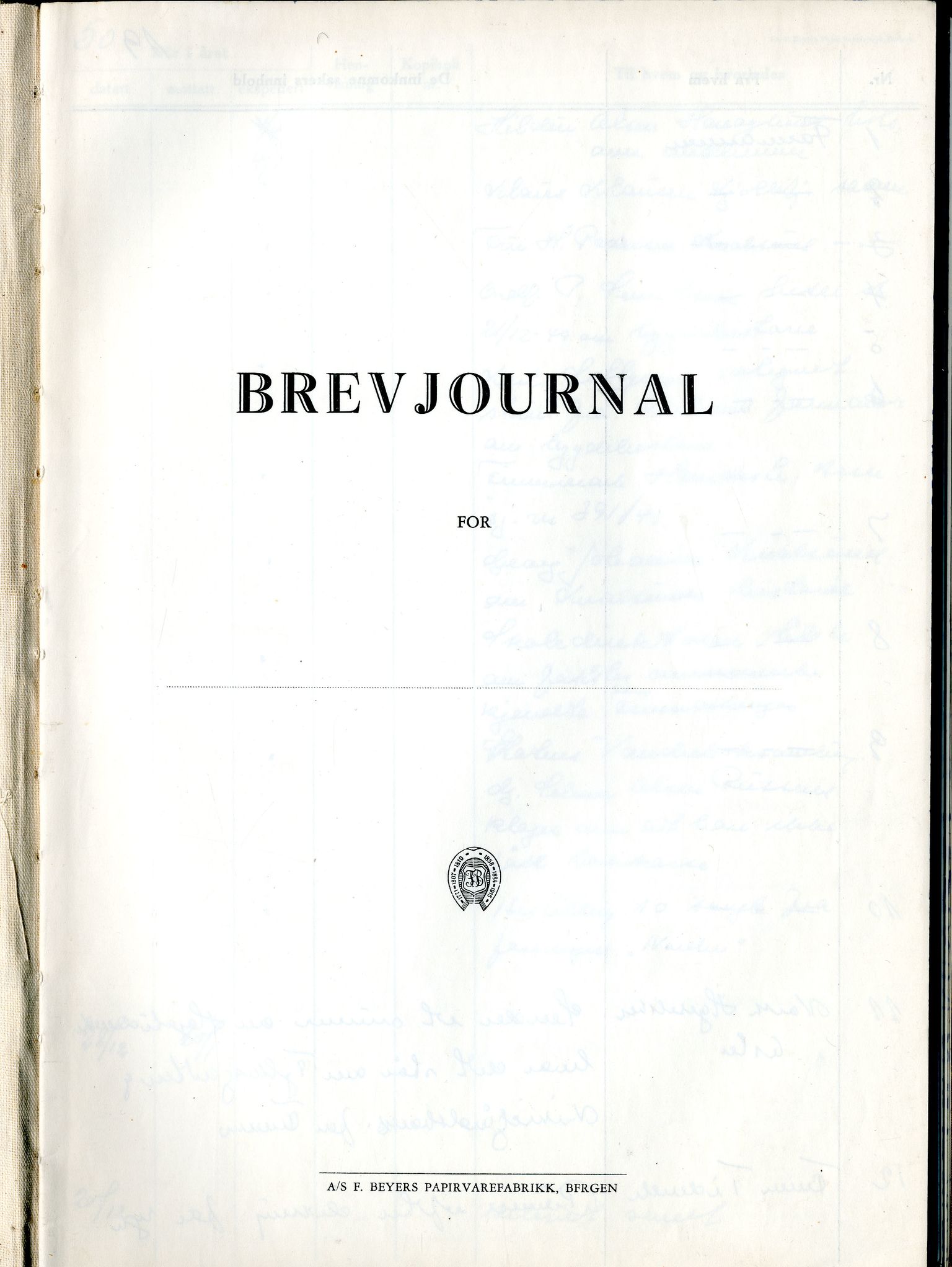 Selskapet Finnmarks Vel, FMFB/A-1015/C/L0004: Brevjournal, 1950-1951