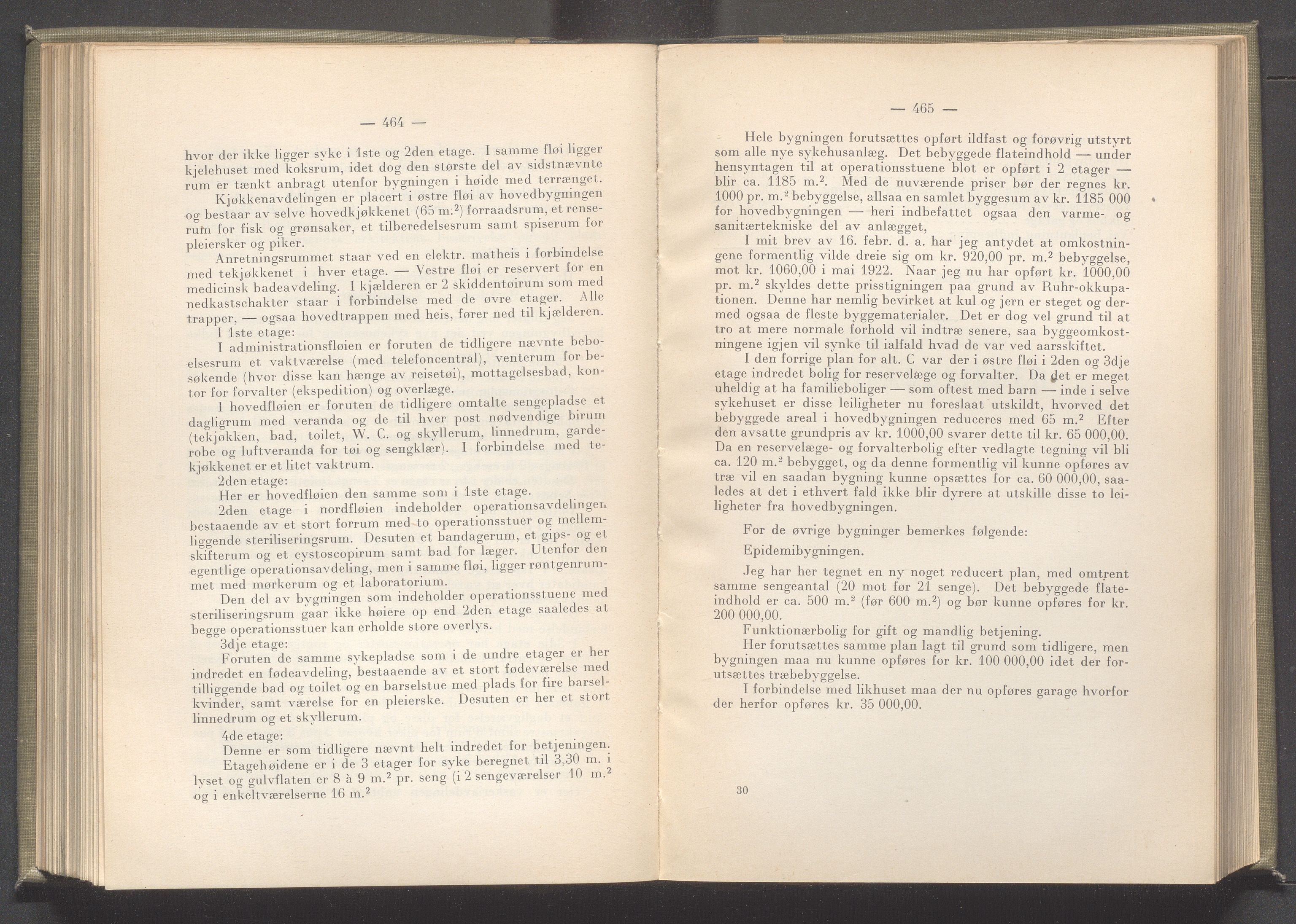 Rogaland fylkeskommune - Fylkesrådmannen , IKAR/A-900/A/Aa/Aaa/L0042: Møtebok , 1923, p. 464-465