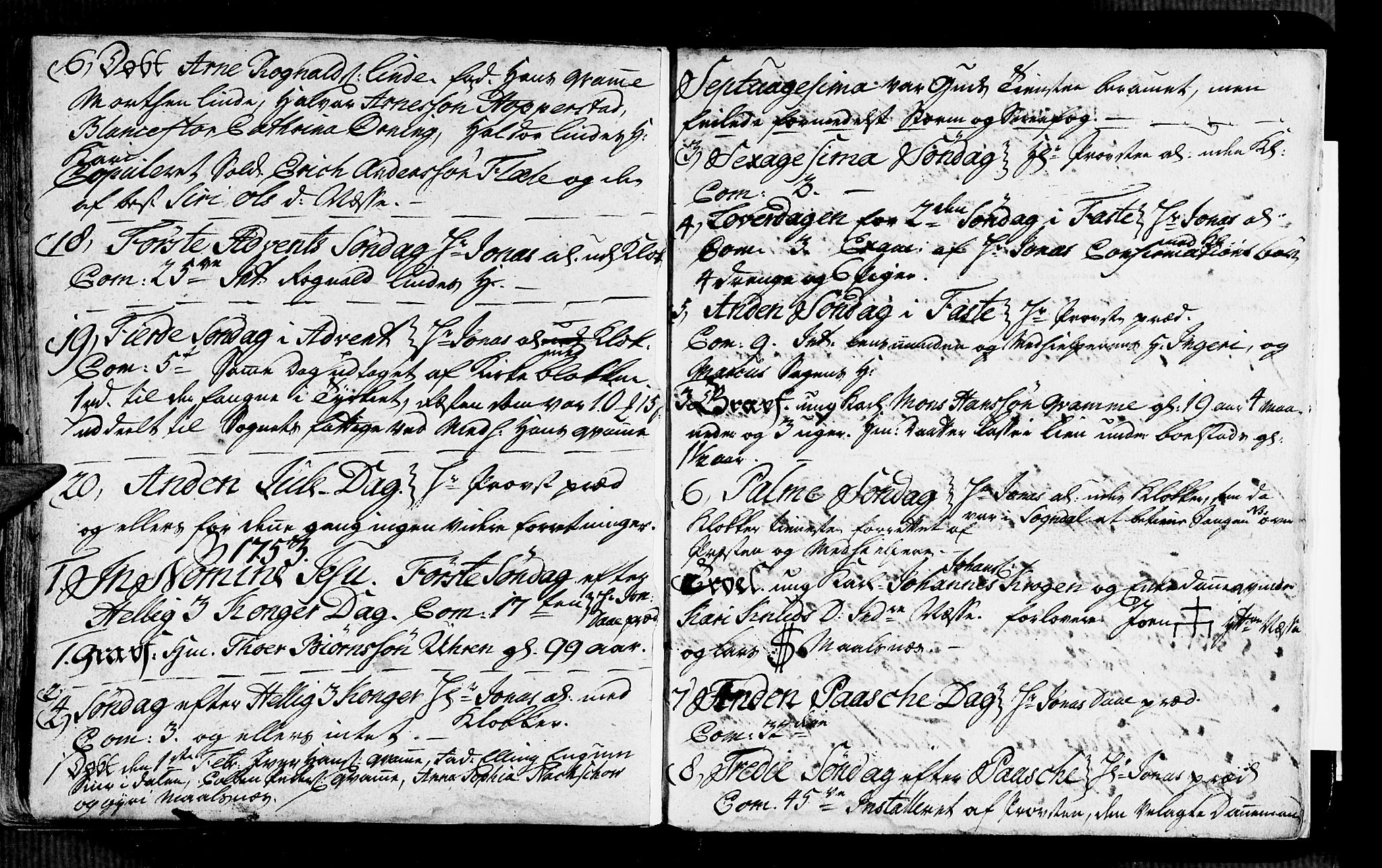 Vik sokneprestembete, SAB/A-81501: Parish register (official) no. A 2 /4, 1740-1754