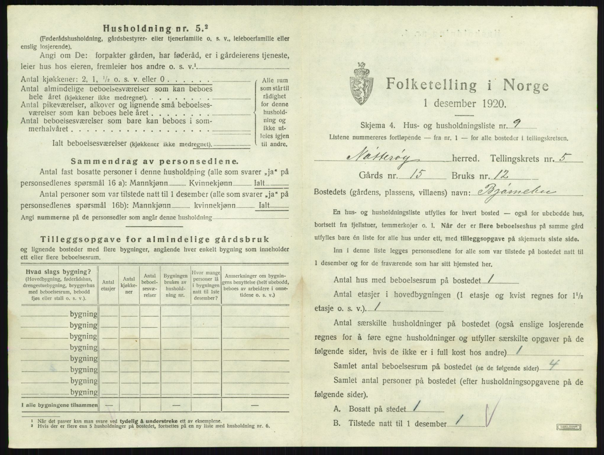 SAKO, 1920 census for Nøtterøy, 1920, p. 888