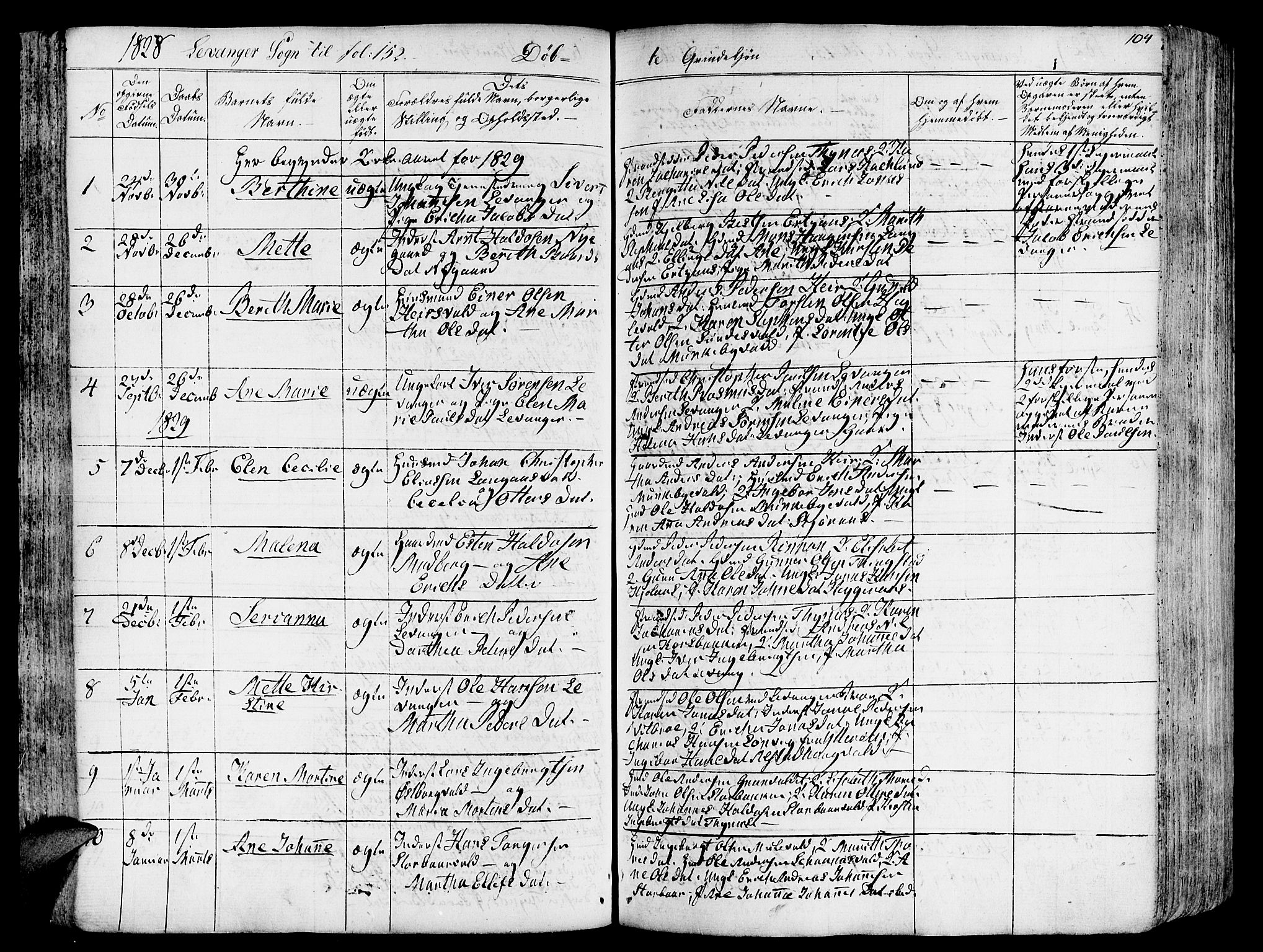 Ministerialprotokoller, klokkerbøker og fødselsregistre - Nord-Trøndelag, AV/SAT-A-1458/717/L0152: Parish register (official) no. 717A05 /3, 1828-1836, p. 104