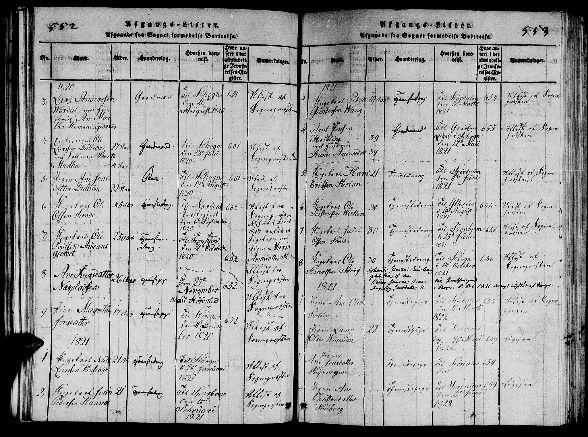 Ministerialprotokoller, klokkerbøker og fødselsregistre - Nord-Trøndelag, SAT/A-1458/714/L0132: Parish register (copy) no. 714C01, 1817-1824, p. 552-553