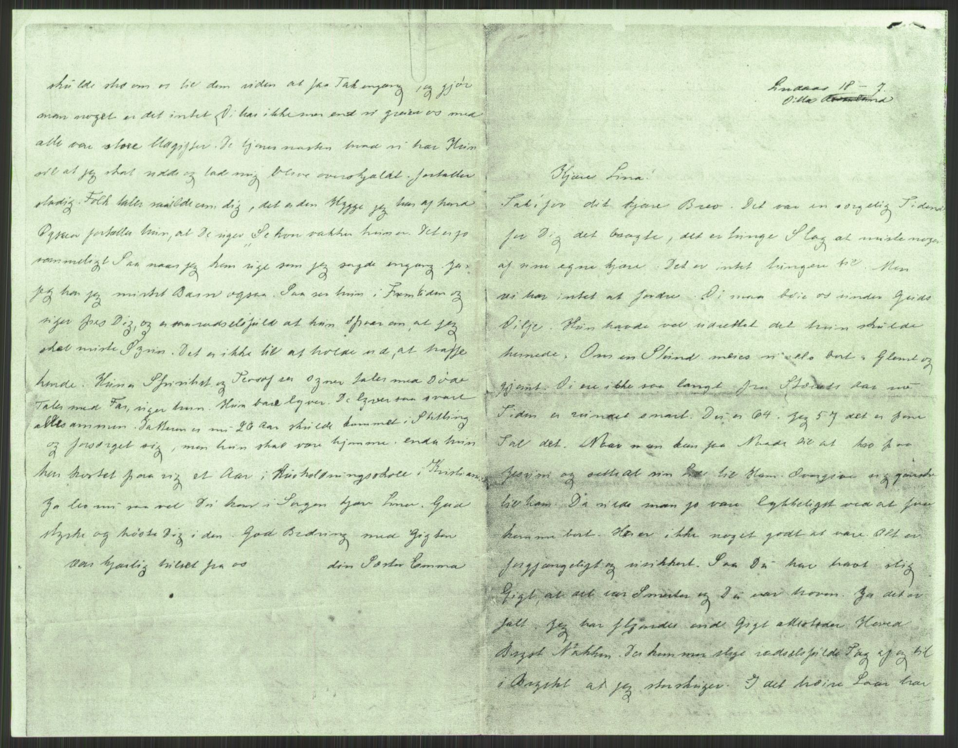 Samlinger til kildeutgivelse, Amerikabrevene, RA/EA-4057/F/L0033: Innlån fra Sogn og Fjordane. Innlån fra Møre og Romsdal, 1838-1914, p. 153