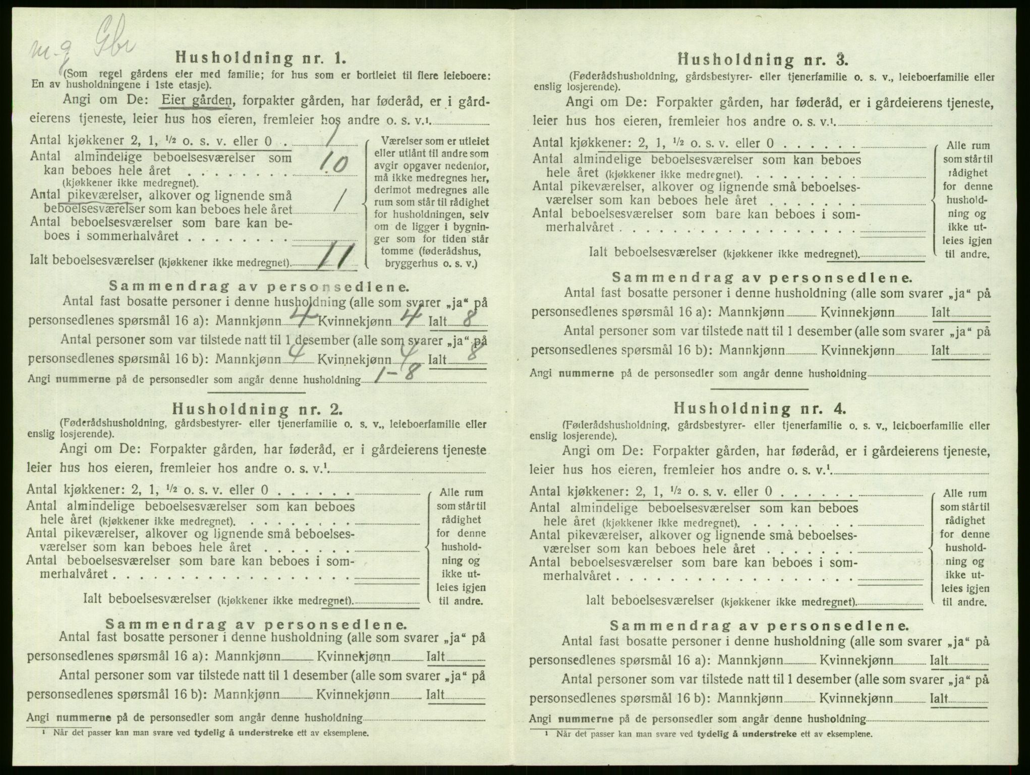 SAKO, 1920 census for Lier, 1920, p. 1080