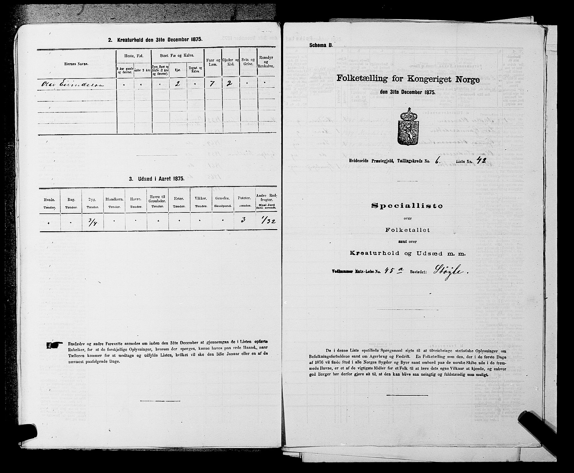 SAKO, 1875 census for 0829P Kviteseid, 1875, p. 567