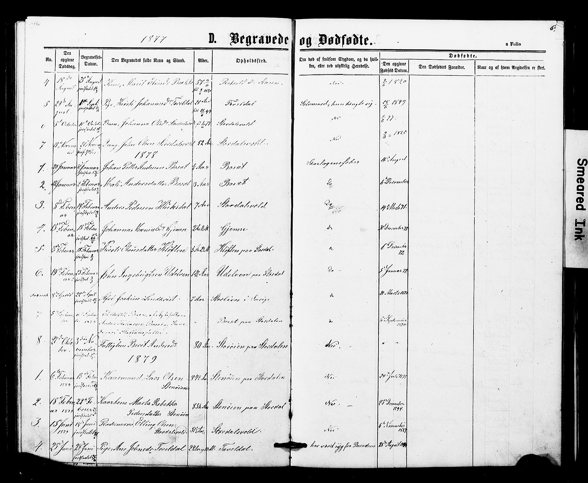 Ministerialprotokoller, klokkerbøker og fødselsregistre - Nord-Trøndelag, SAT/A-1458/707/L0052: Parish register (copy) no. 707C01, 1864-1897, p. 64