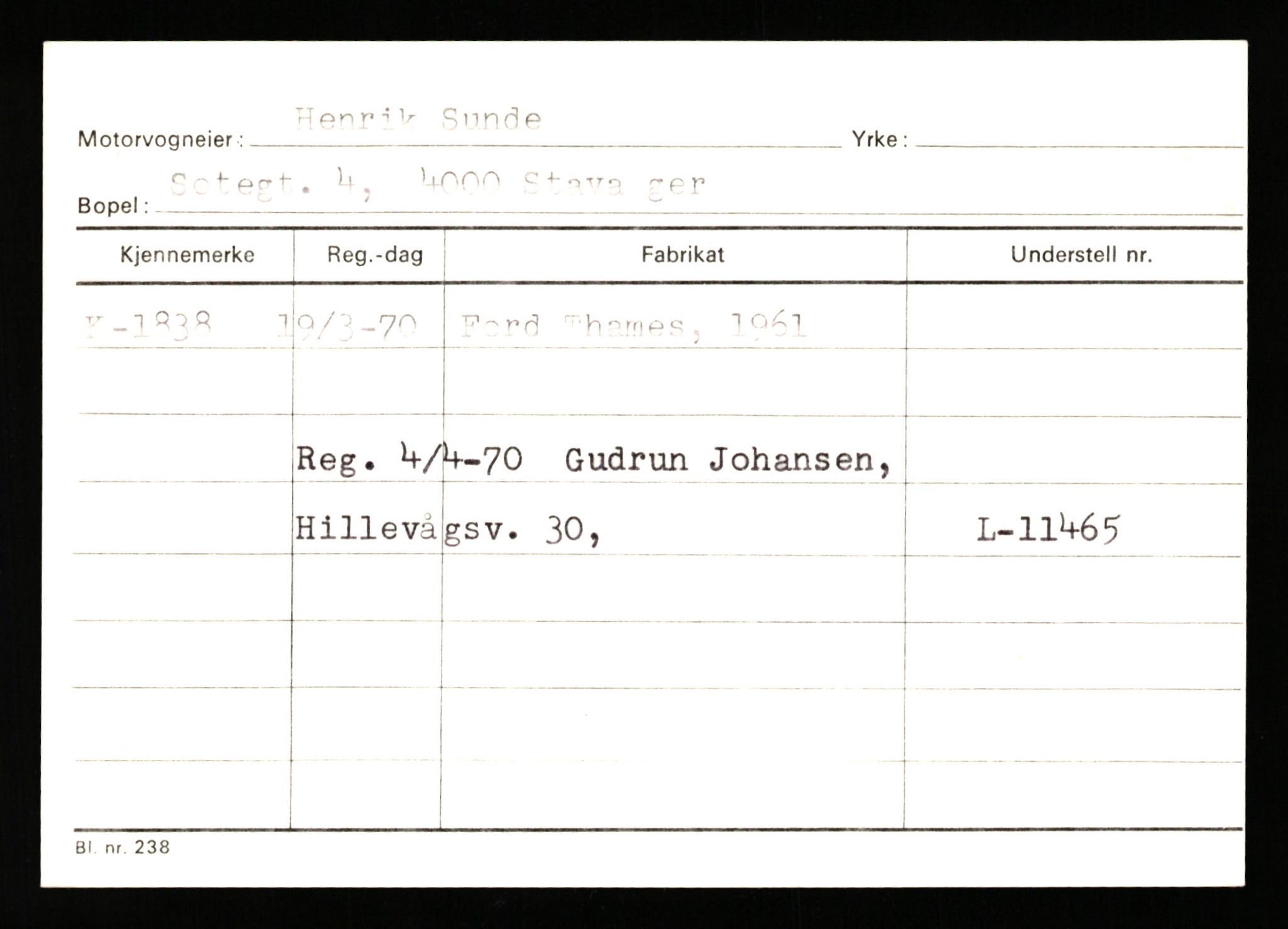 Stavanger trafikkstasjon, AV/SAST-A-101942/0/G/L0001: Registreringsnummer: 0 - 5782, 1930-1971, p. 1289