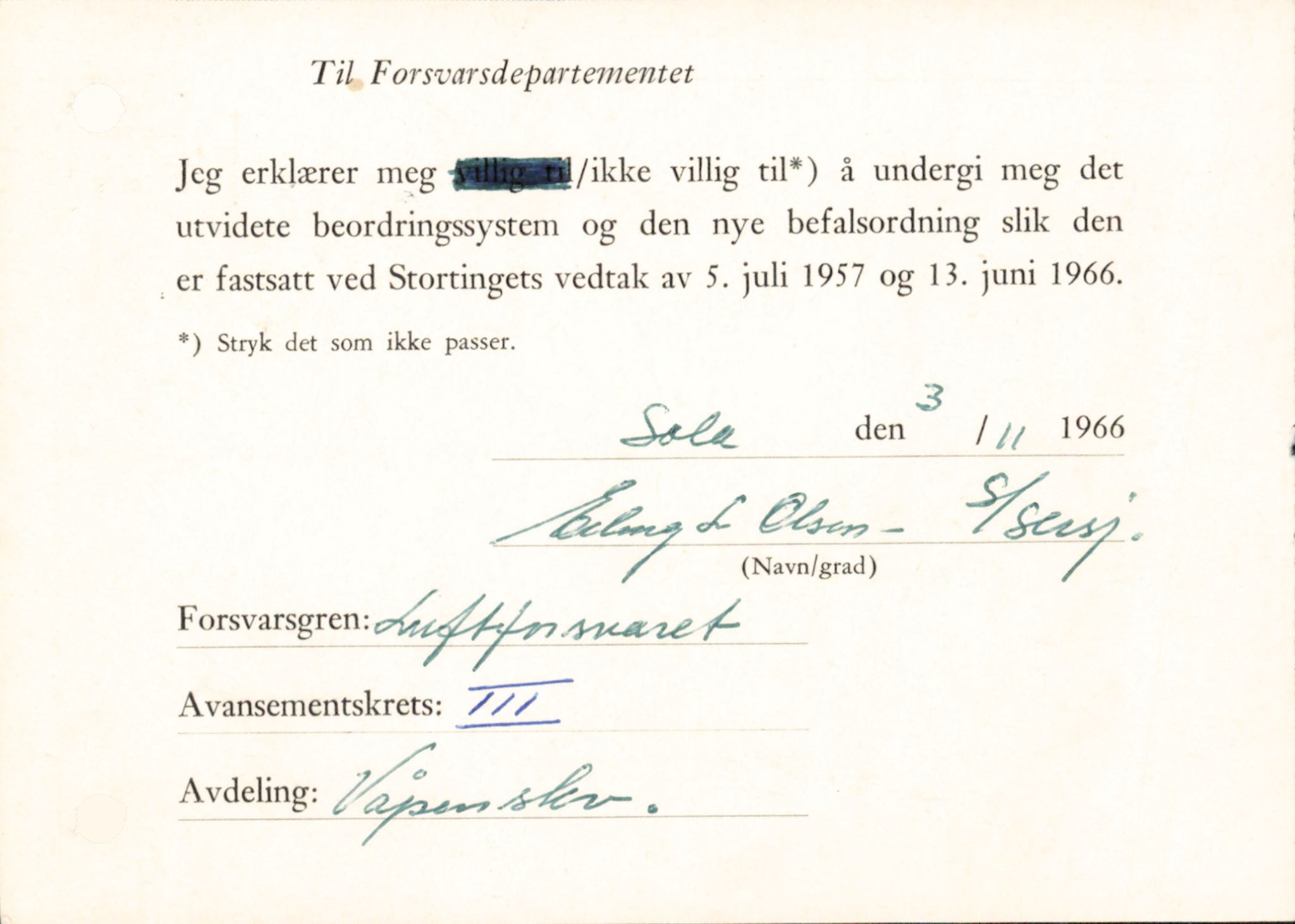 Forsvaret, Forsvarets overkommando/Luftforsvarsstaben, RA/RAFA-4079/P/Pa/L0037: Personellpapirer, 1914, p. 411