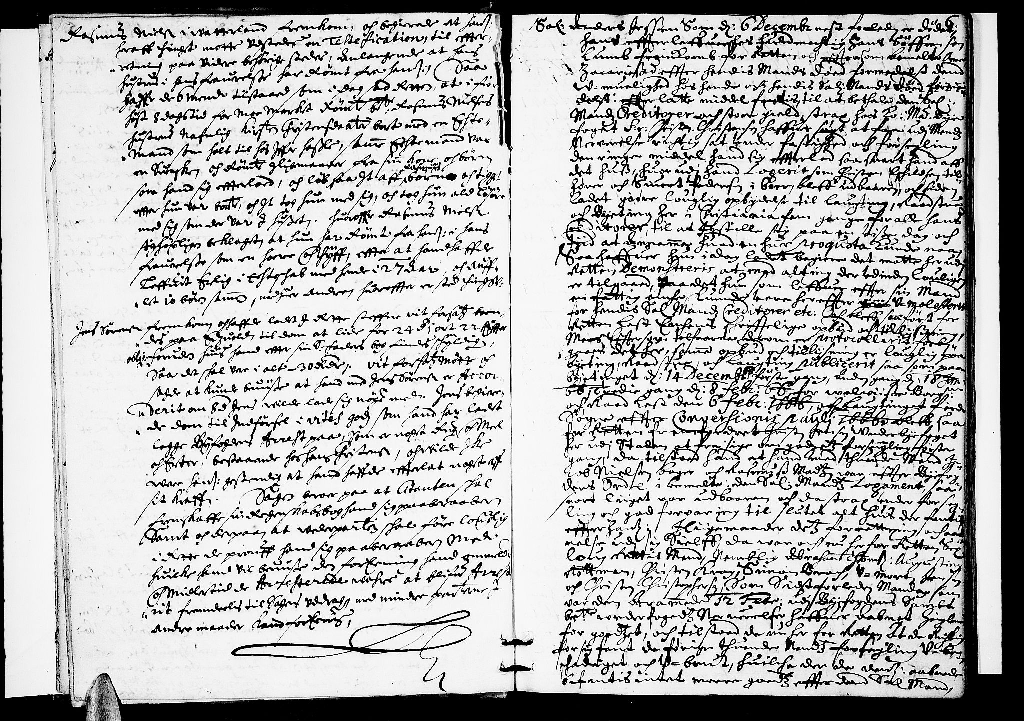 Christiania byfogd, AV/SAO-A-11543/F/Fb/L0007: Tingbok, 1666, p. 5b-6a