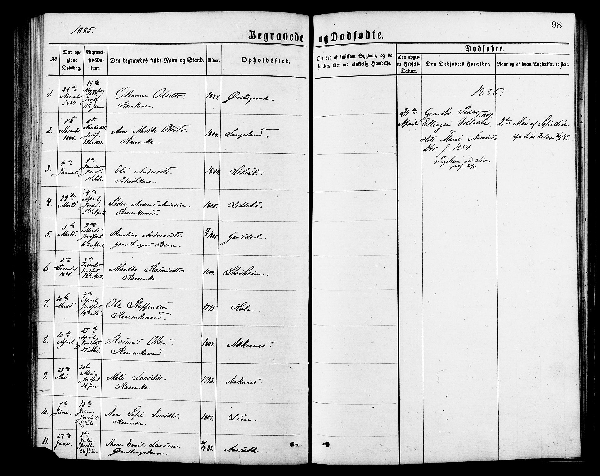 Ministerialprotokoller, klokkerbøker og fødselsregistre - Møre og Romsdal, SAT/A-1454/517/L0227: Parish register (official) no. 517A07, 1870-1886, p. 98