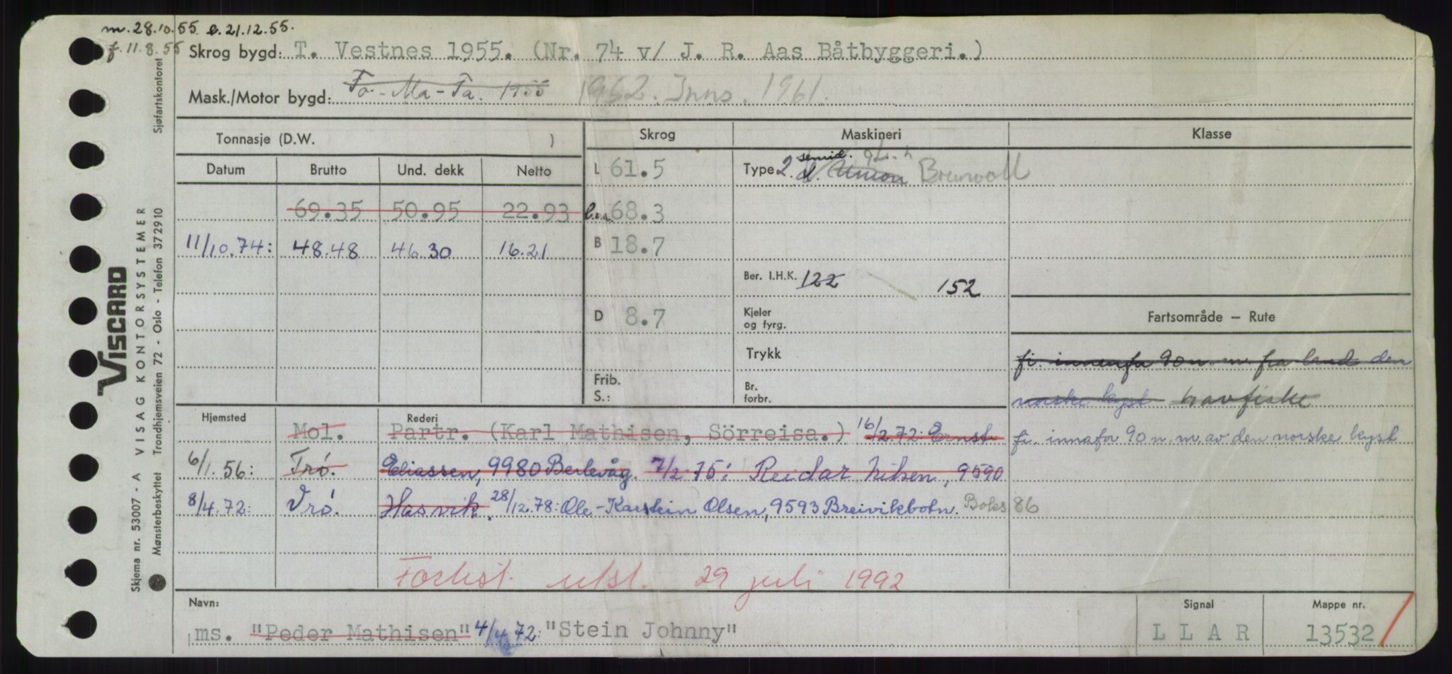 Sjøfartsdirektoratet med forløpere, Skipsmålingen, AV/RA-S-1627/H/Hd/L0036: Fartøy, St, p. 255