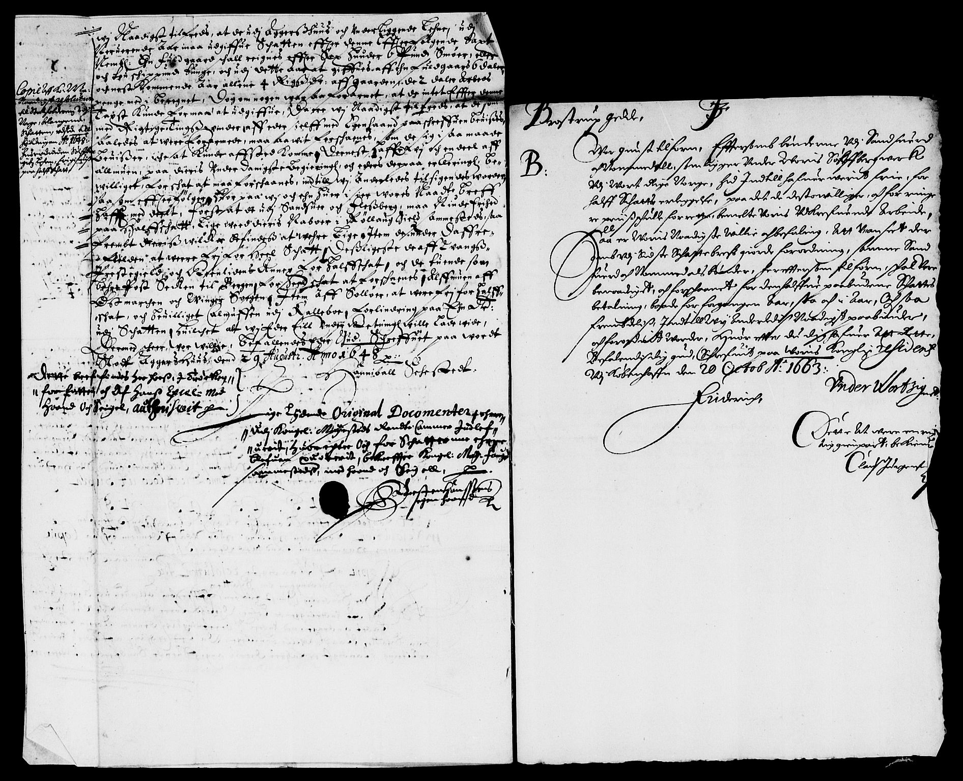 Rentekammeret inntil 1814, Reviderte regnskaper, Lensregnskaper, AV/RA-EA-5023/R/Rb/Rbn/L0006: Numedal og Sandsvær len, 1660-1664