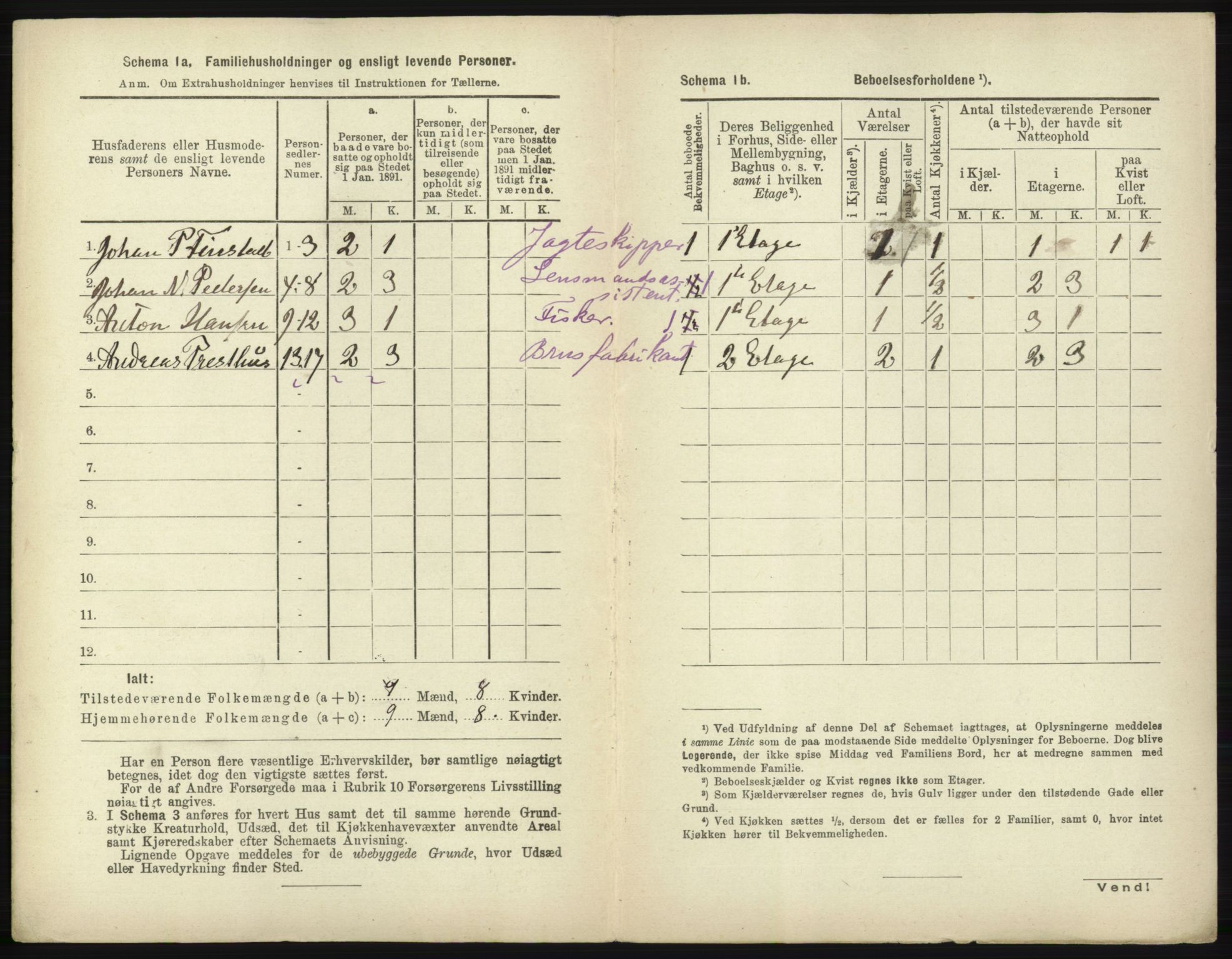 RA, 1891 census for 2001 Hammerfest, 1891, p. 264