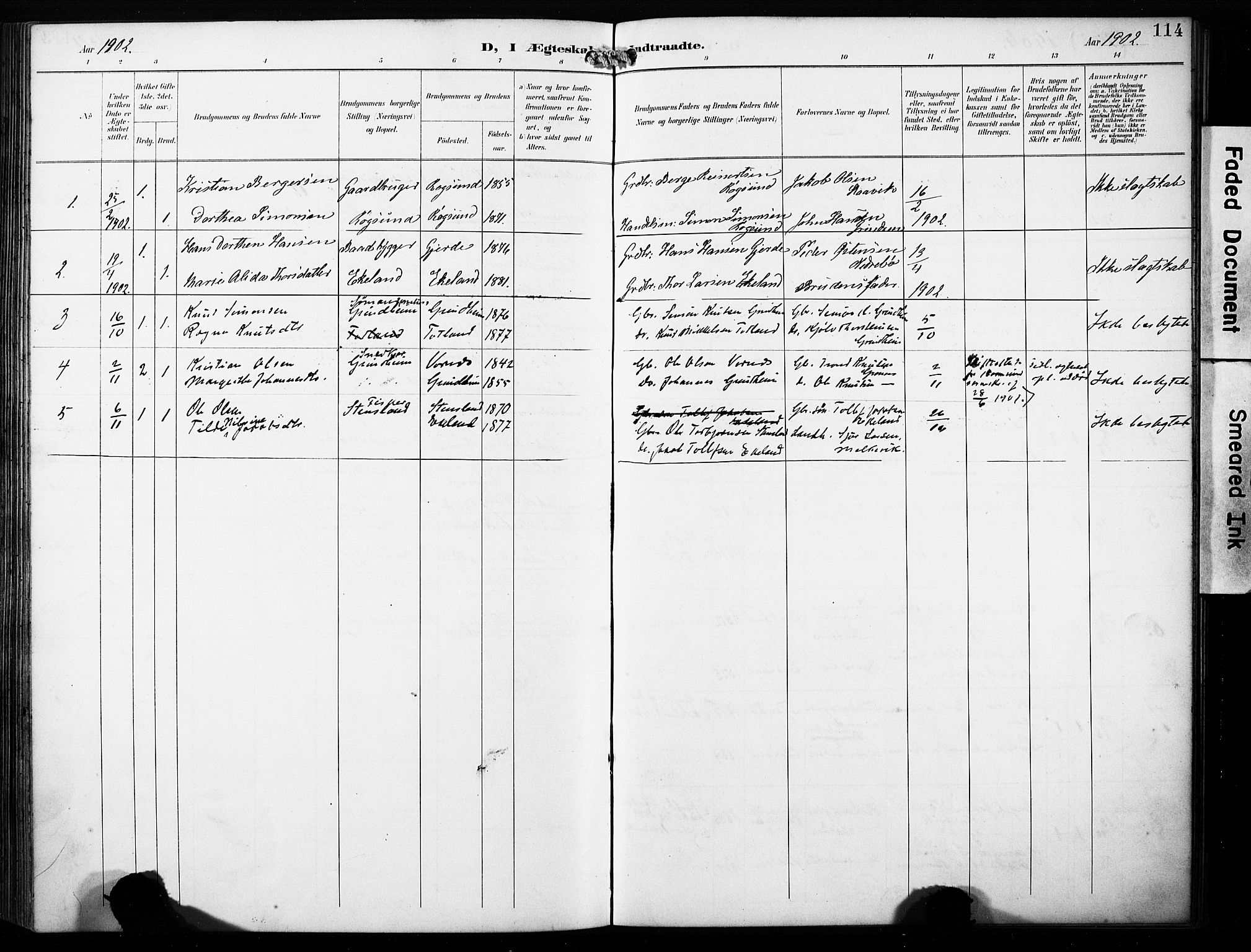 Finnås sokneprestembete, SAB/A-99925/H/Ha/Haa/Haab/L0002: Parish register (official) no. B 2, 1895-1906, p. 114