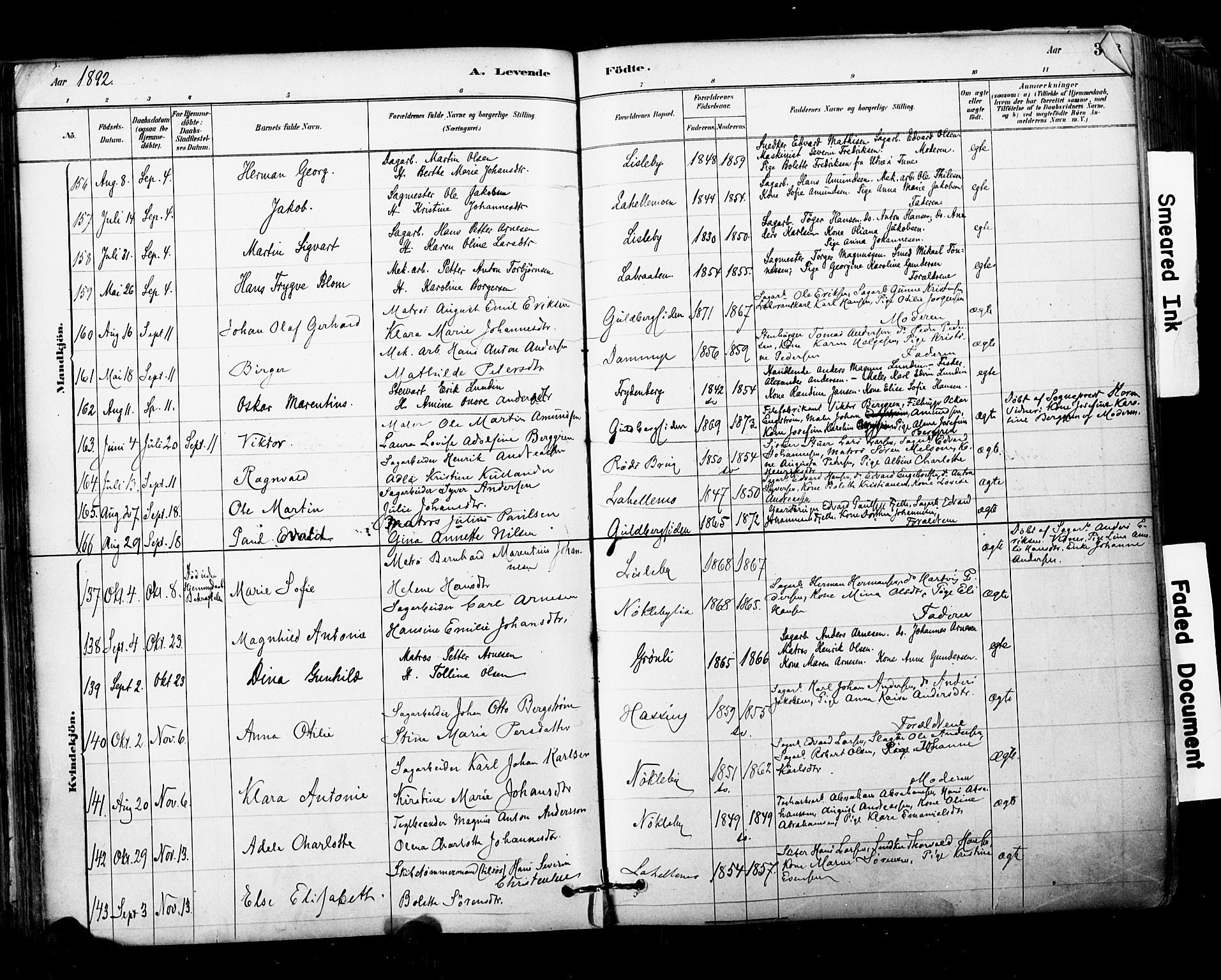 Glemmen prestekontor Kirkebøker, AV/SAO-A-10908/F/Fa/L0011: Parish register (official) no. 11, 1878-1917, p. 315