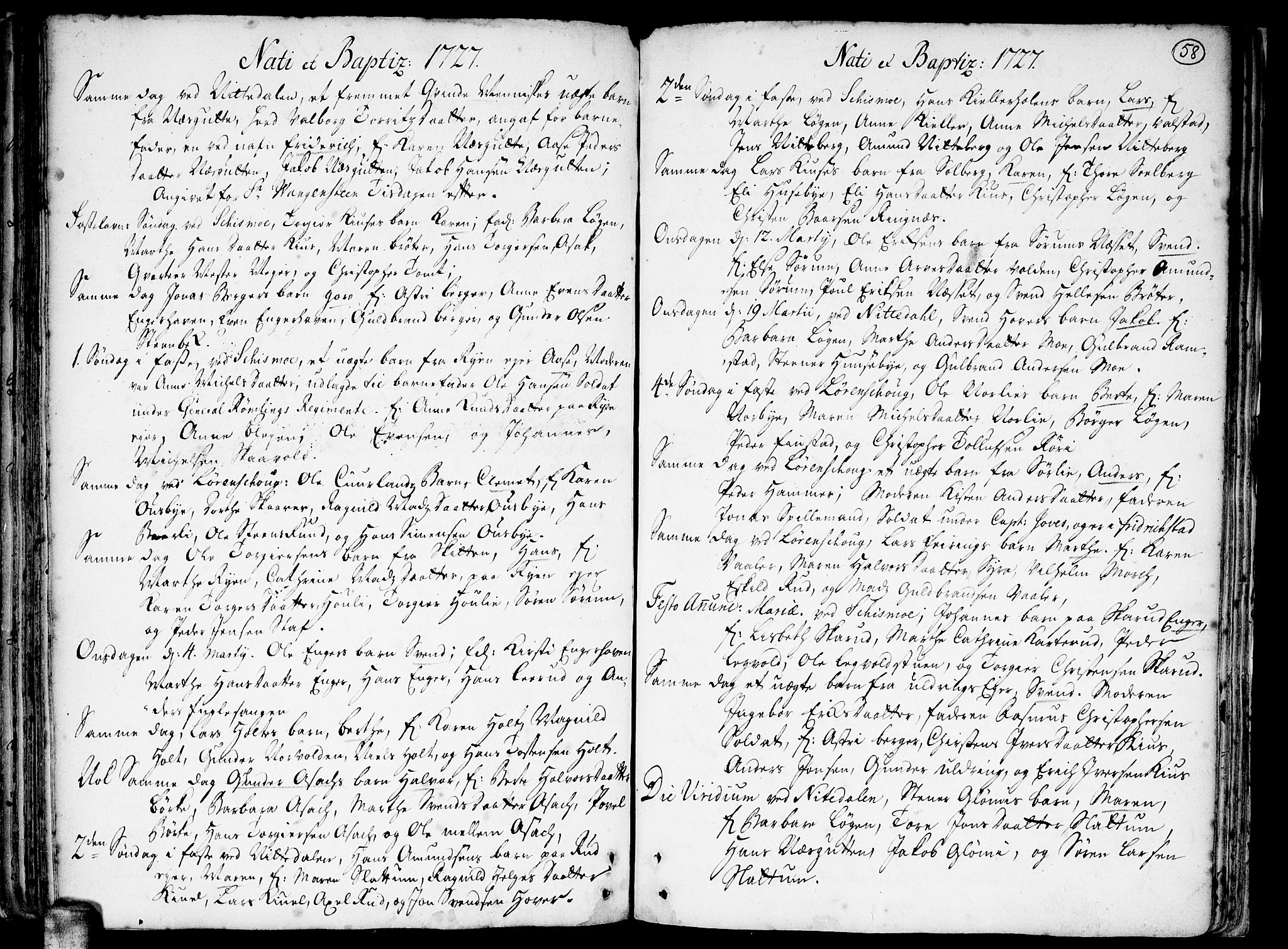 Skedsmo prestekontor Kirkebøker, AV/SAO-A-10033a/F/Fa/L0002: Parish register (official) no. I 2, 1715-1727, p. 58