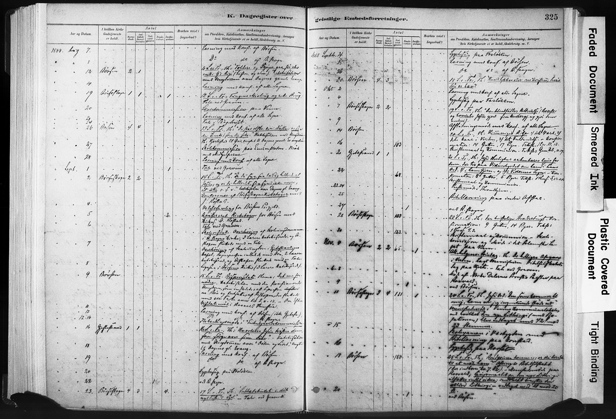 Ministerialprotokoller, klokkerbøker og fødselsregistre - Sør-Trøndelag, SAT/A-1456/665/L0773: Parish register (official) no. 665A08, 1879-1905, p. 325