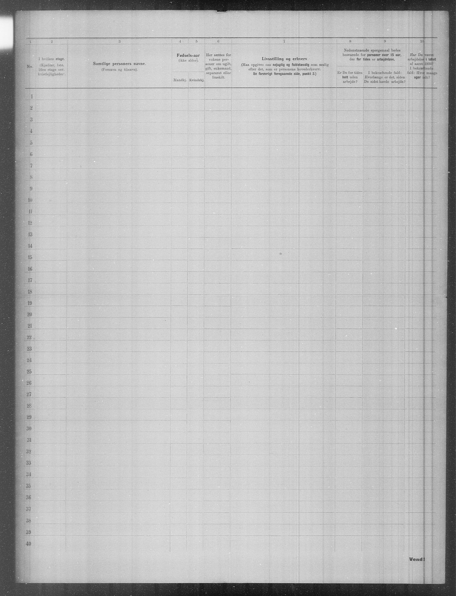 OBA, Municipal Census 1903 for Kristiania, 1903, p. 1647