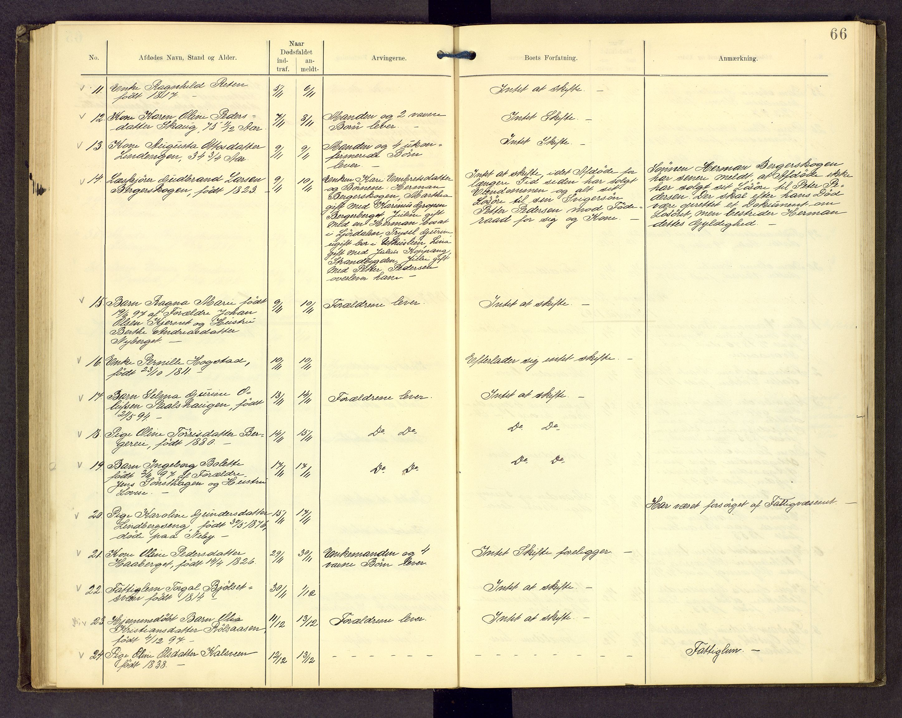 Sør-Østerdal sorenskriveri, AV/SAH-TING-018/J/Jg/L0004: Dødsfallsjournal, 1889-1903, p. 66