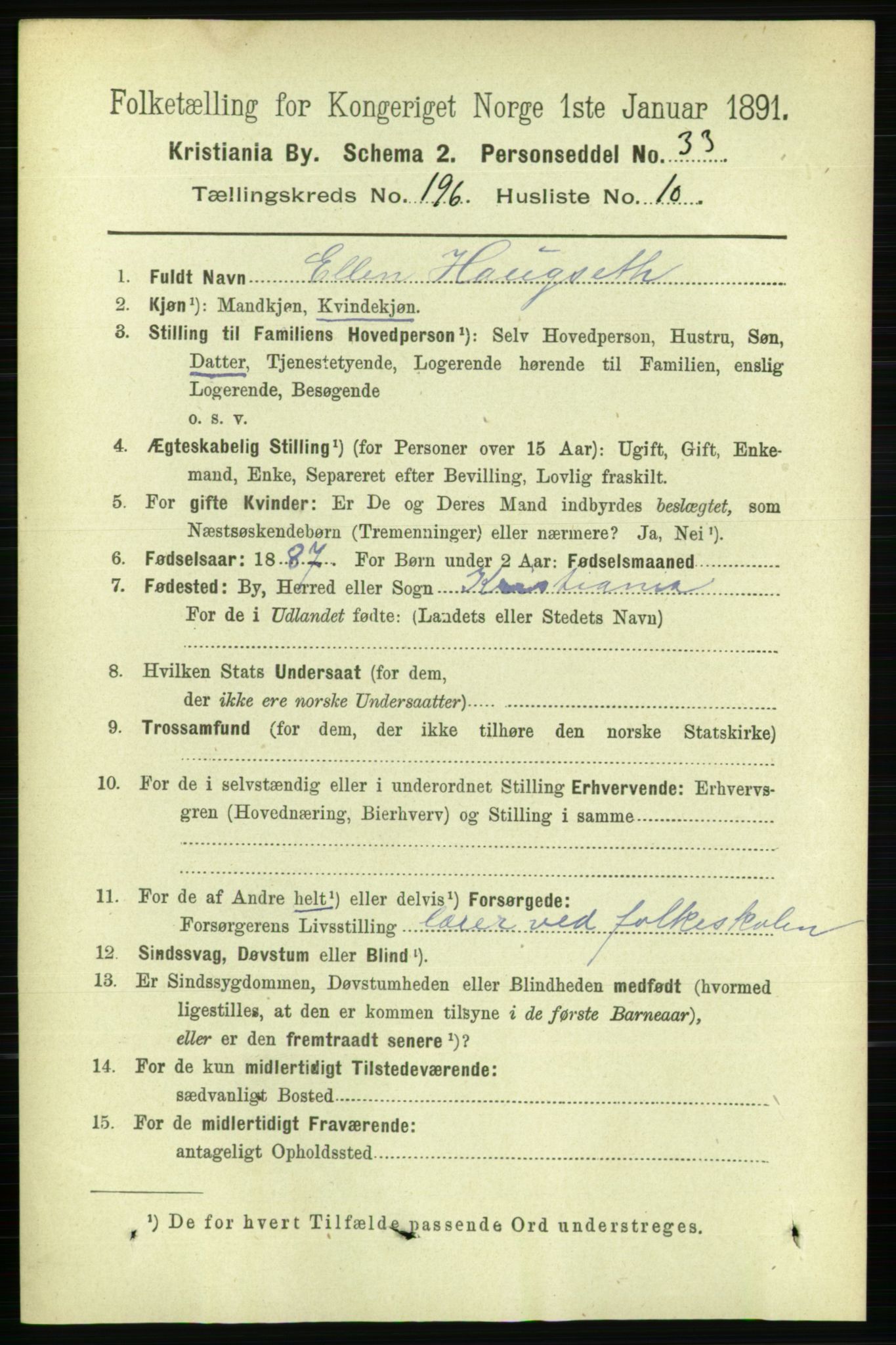 RA, 1891 census for 0301 Kristiania, 1891, p. 118730