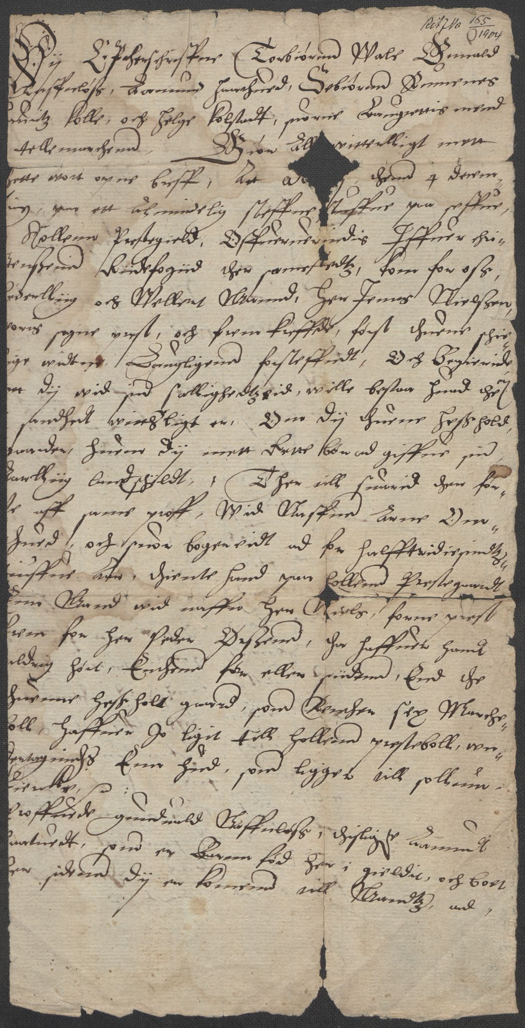 Riksarkivets diplomsamling, RA/EA-5965/F15/L0026: Prestearkiv - Telemark, 1575-1838, p. 29