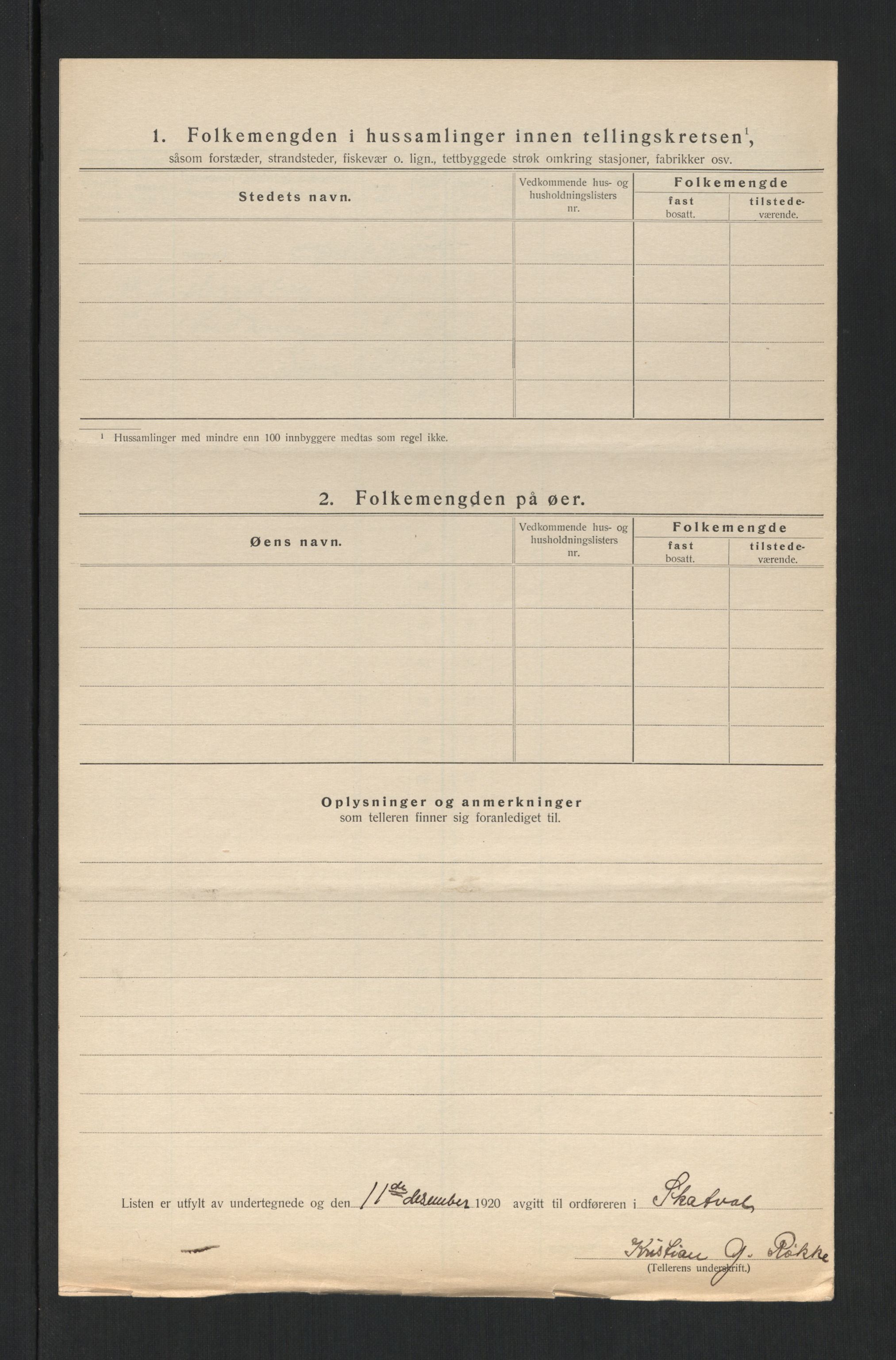 SAT, 1920 census for Skatval, 1920, p. 31