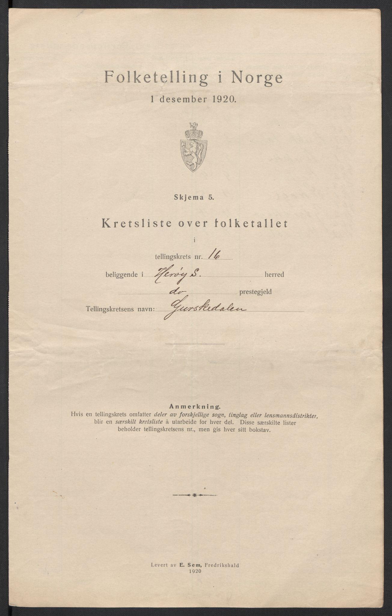 SAT, 1920 census for Herøy (MR), 1920, p. 51