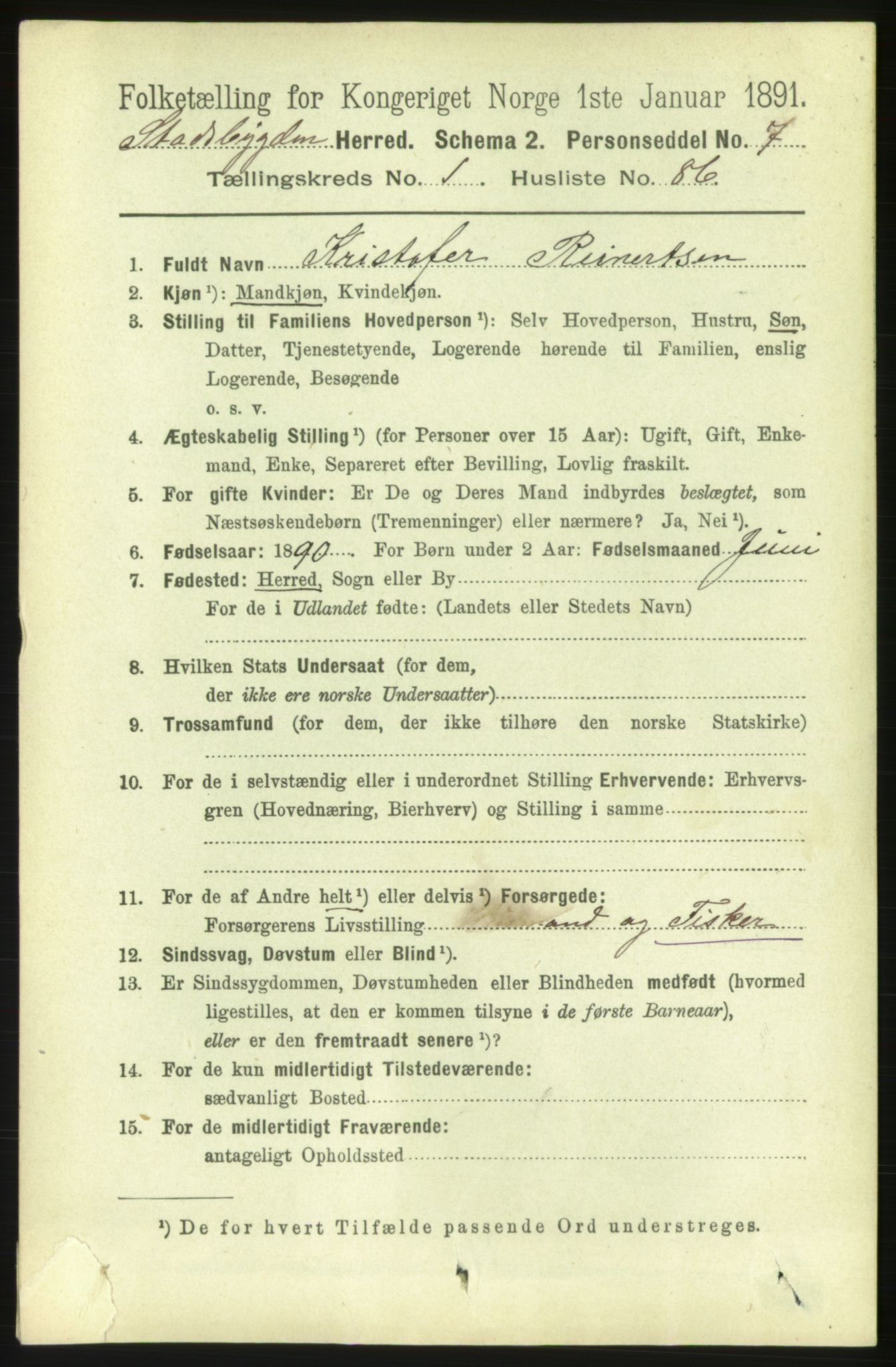 RA, 1891 census for 1625 Stadsbygd, 1891, p. 683