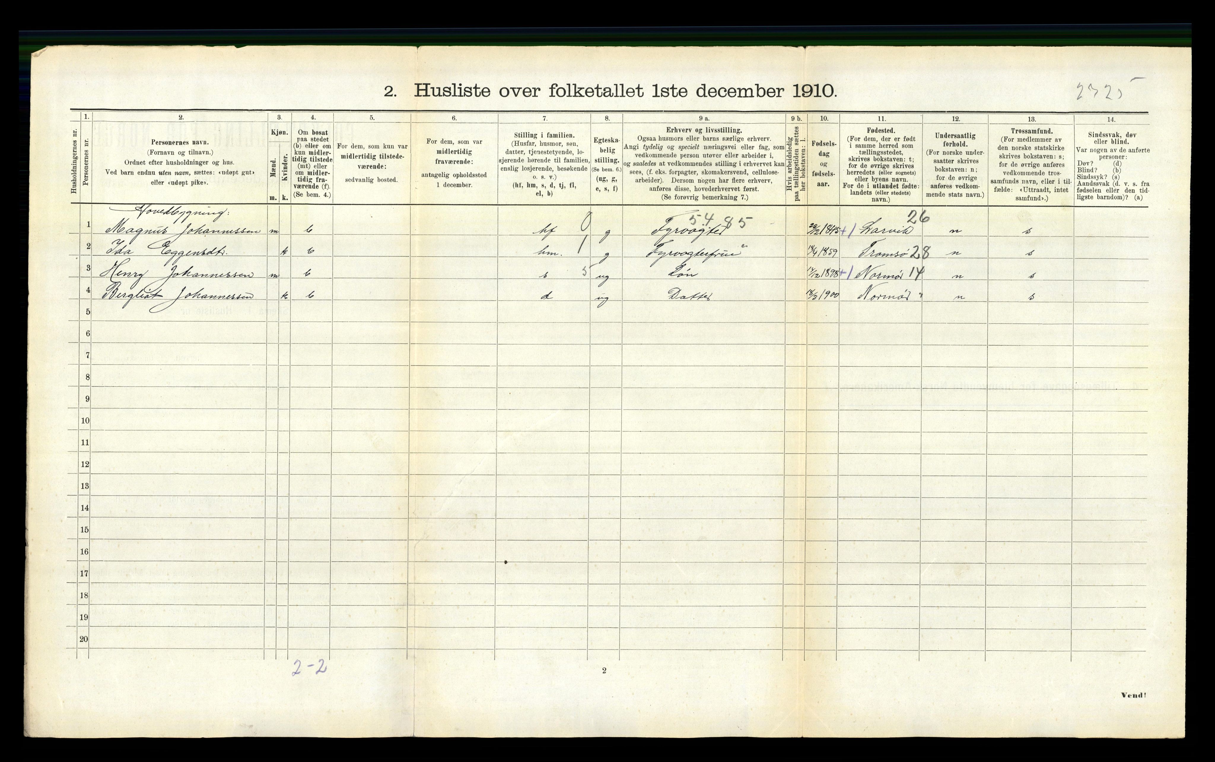 RA, 1910 census for Herøy, 1910, p. 253