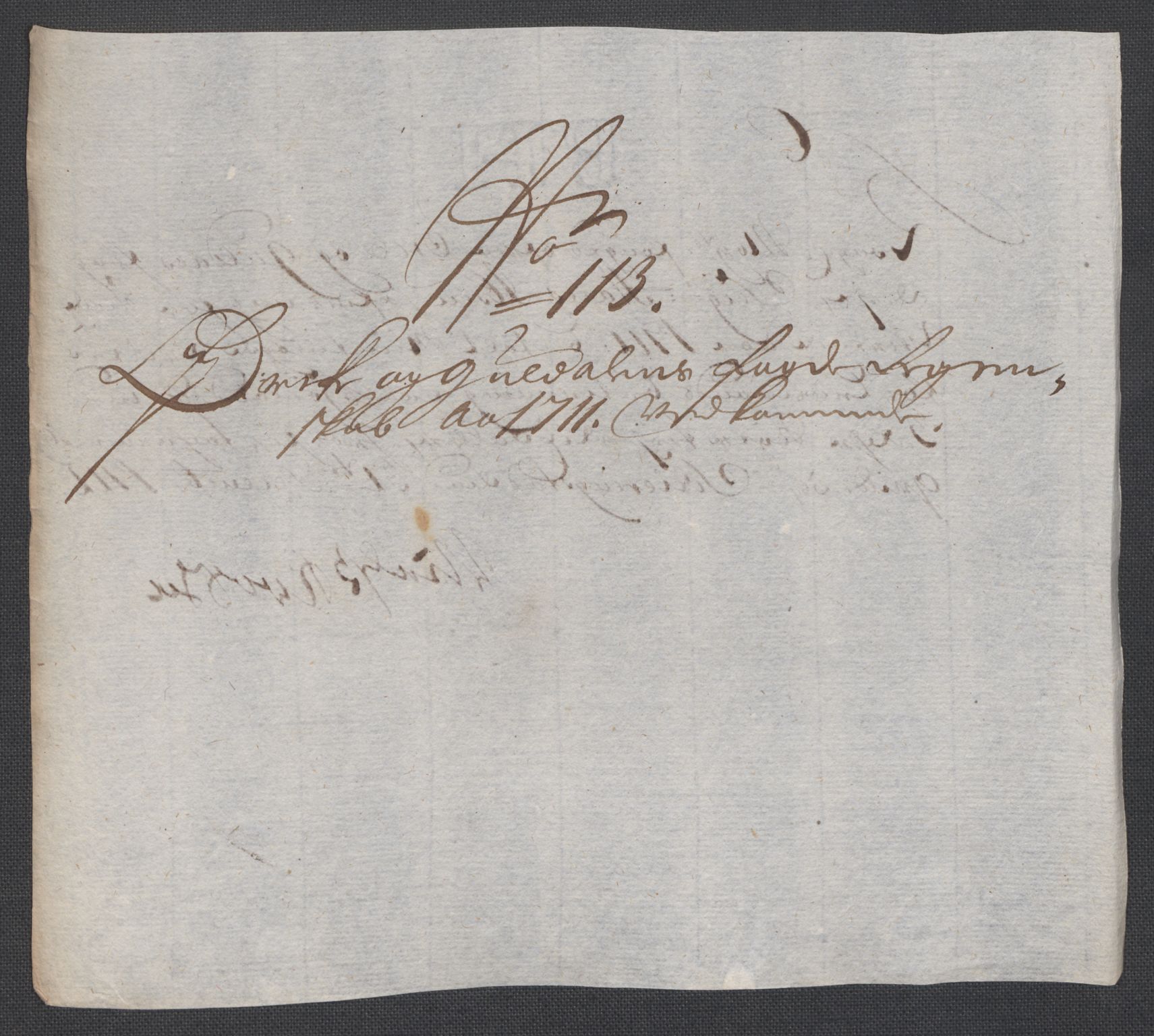 Rentekammeret inntil 1814, Reviderte regnskaper, Fogderegnskap, AV/RA-EA-4092/R60/L3962: Fogderegnskap Orkdal og Gauldal, 1711, p. 318